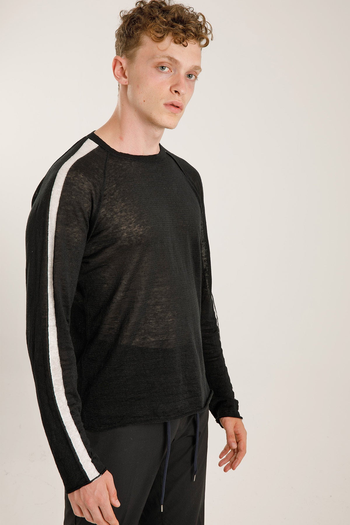 Transit Yuvarlak Yaka Keten Triko-Libas Trendy Fashion Store