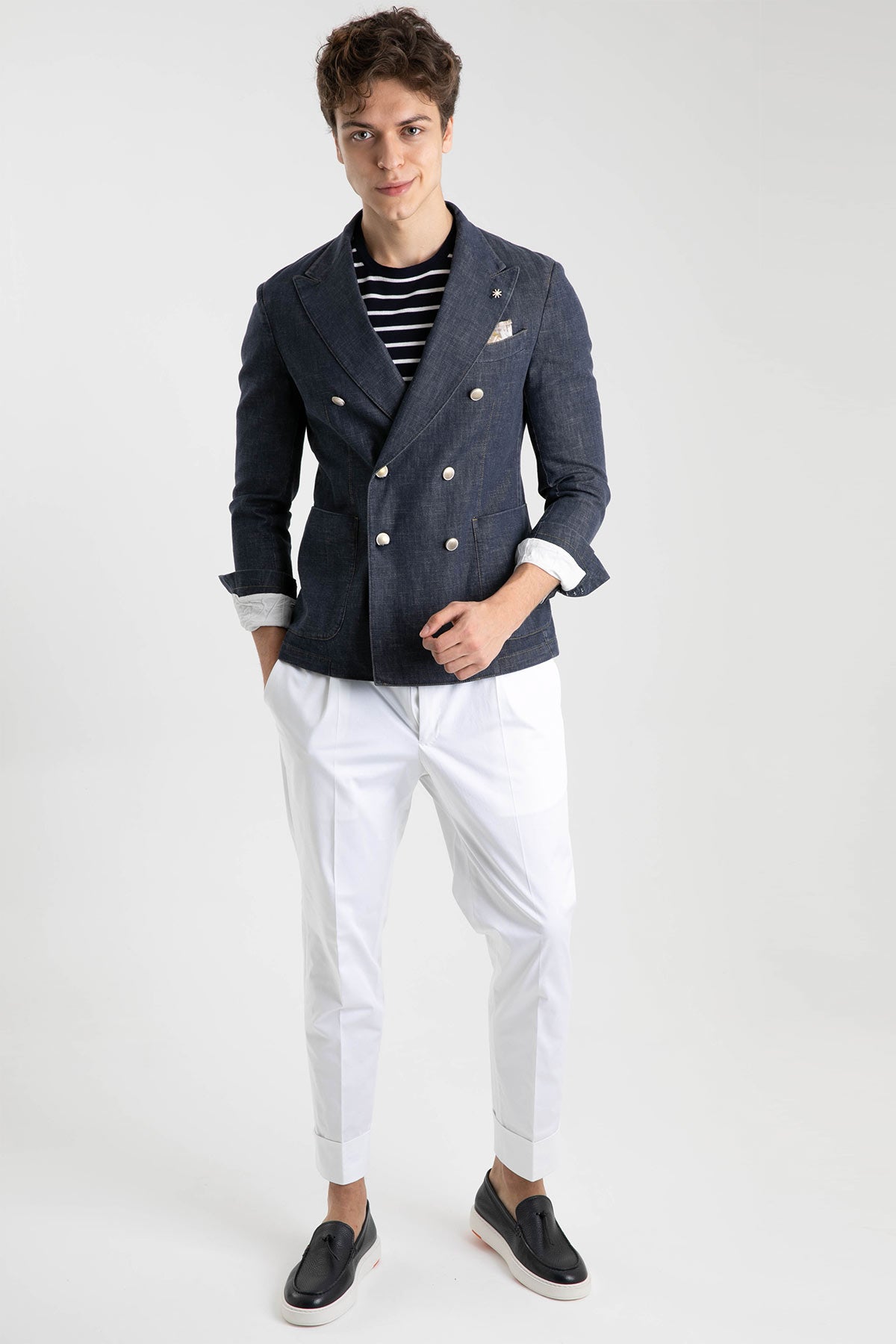 Manuel Ritz Denim Kruvaze Ceket-Libas Trendy Fashion Store