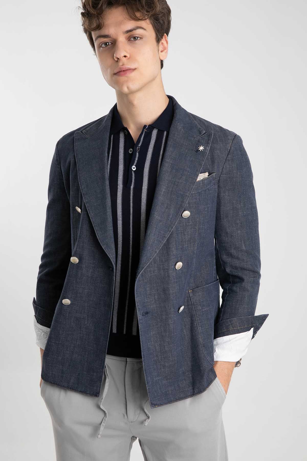 Manuel Ritz Denim Kruvaze Ceket-Libas Trendy Fashion Store