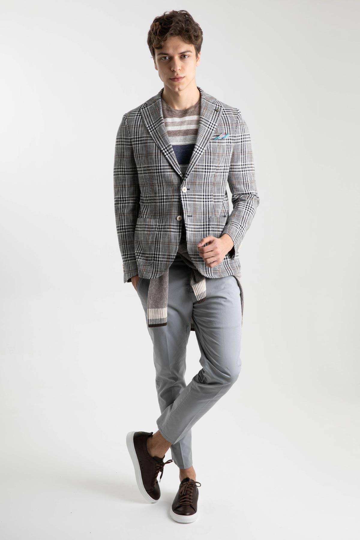 Manuel Ritz Ekoseli Ceket-Libas Trendy Fashion Store