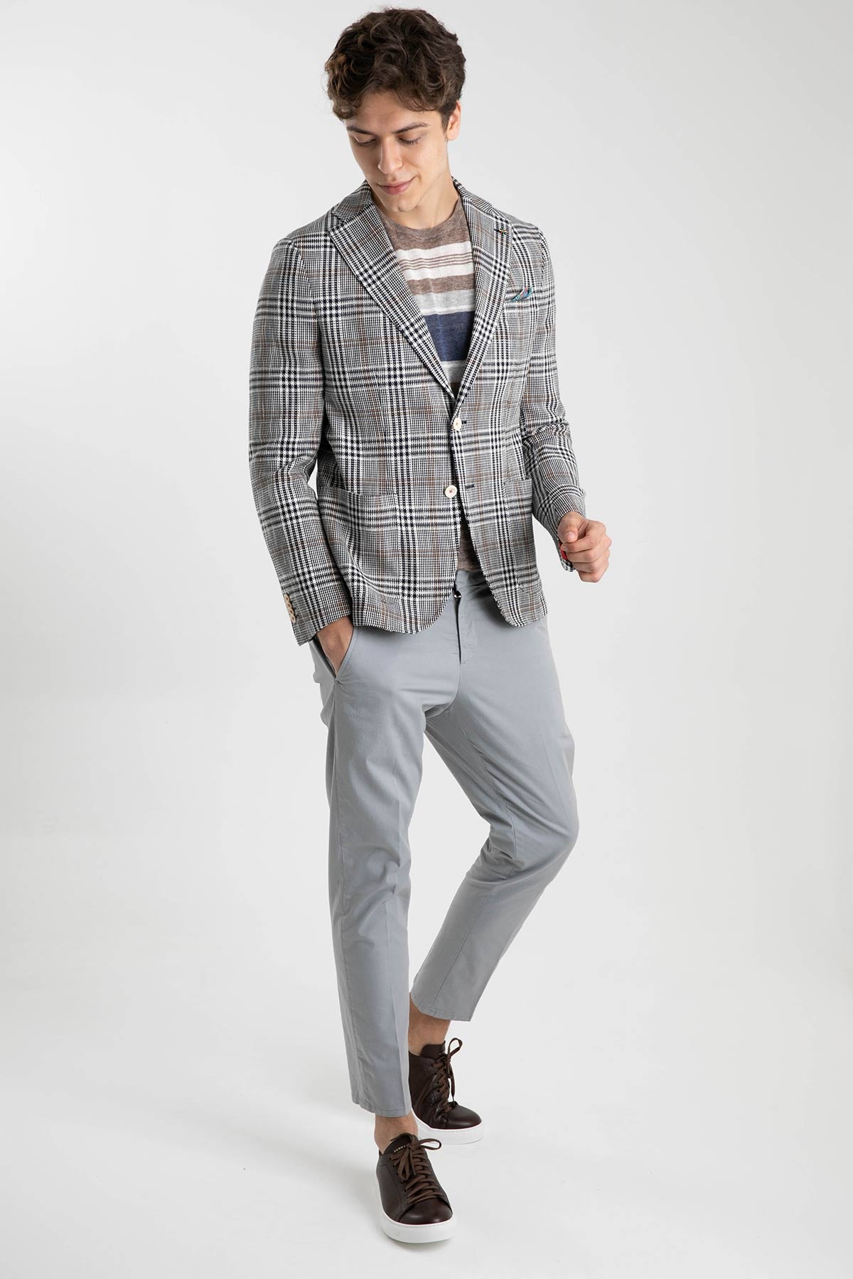 Manuel Ritz Ekoseli Ceket-Libas Trendy Fashion Store