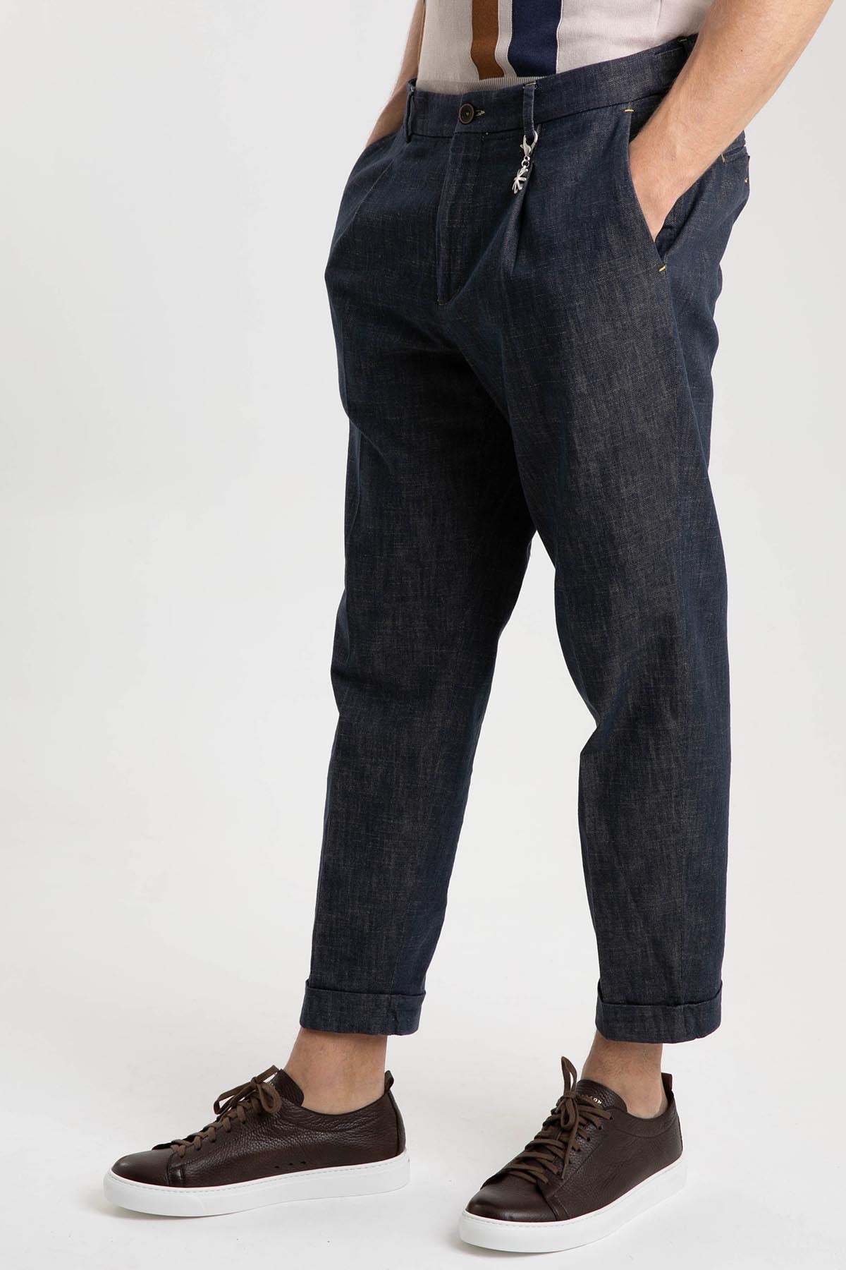 Manuel Ritz Baggy Fit Tek Pile Denim Pantolon-Libas Trendy Fashion Store