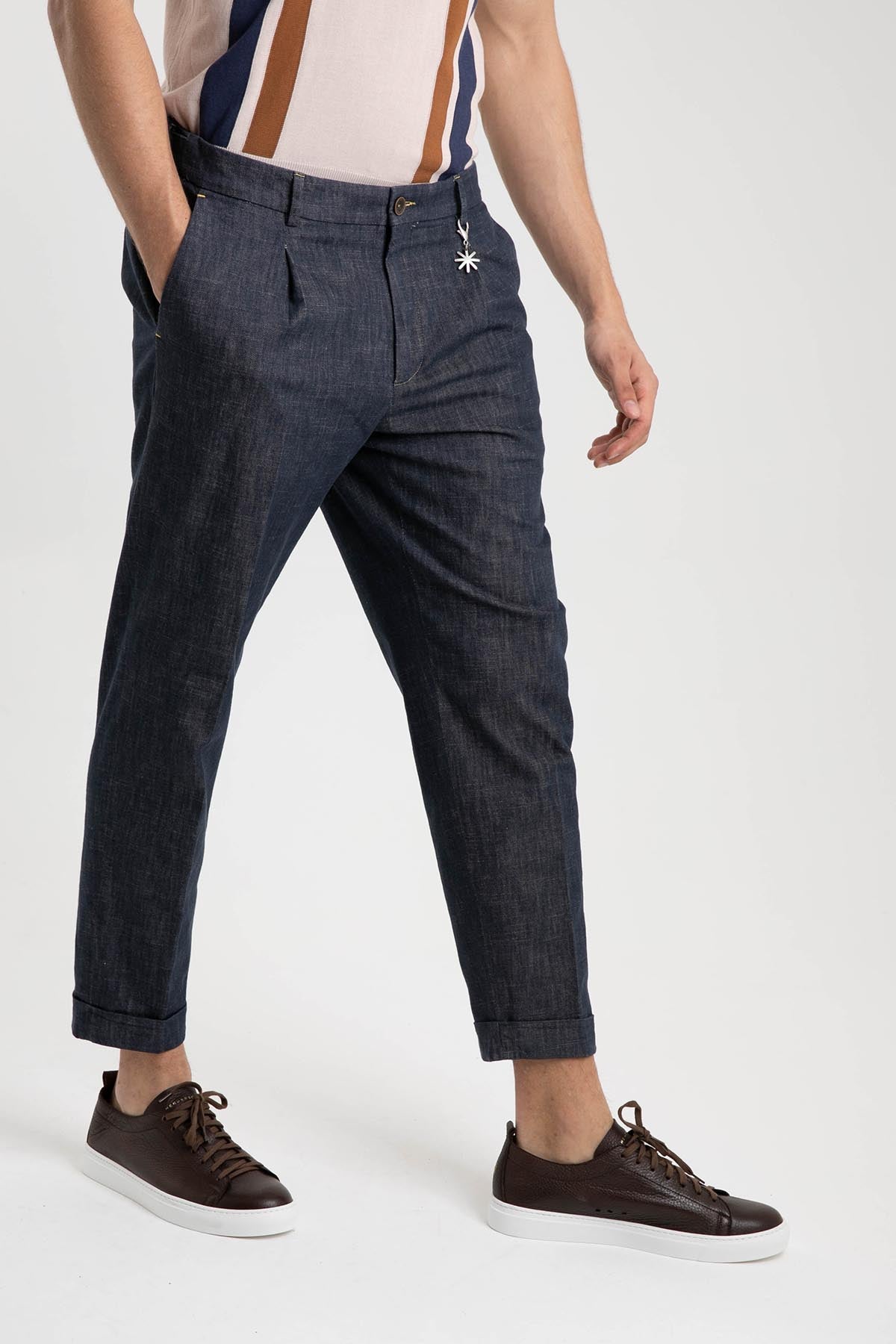 Manuel Ritz Baggy Fit Tek Pile Denim Pantolon-Libas Trendy Fashion Store
