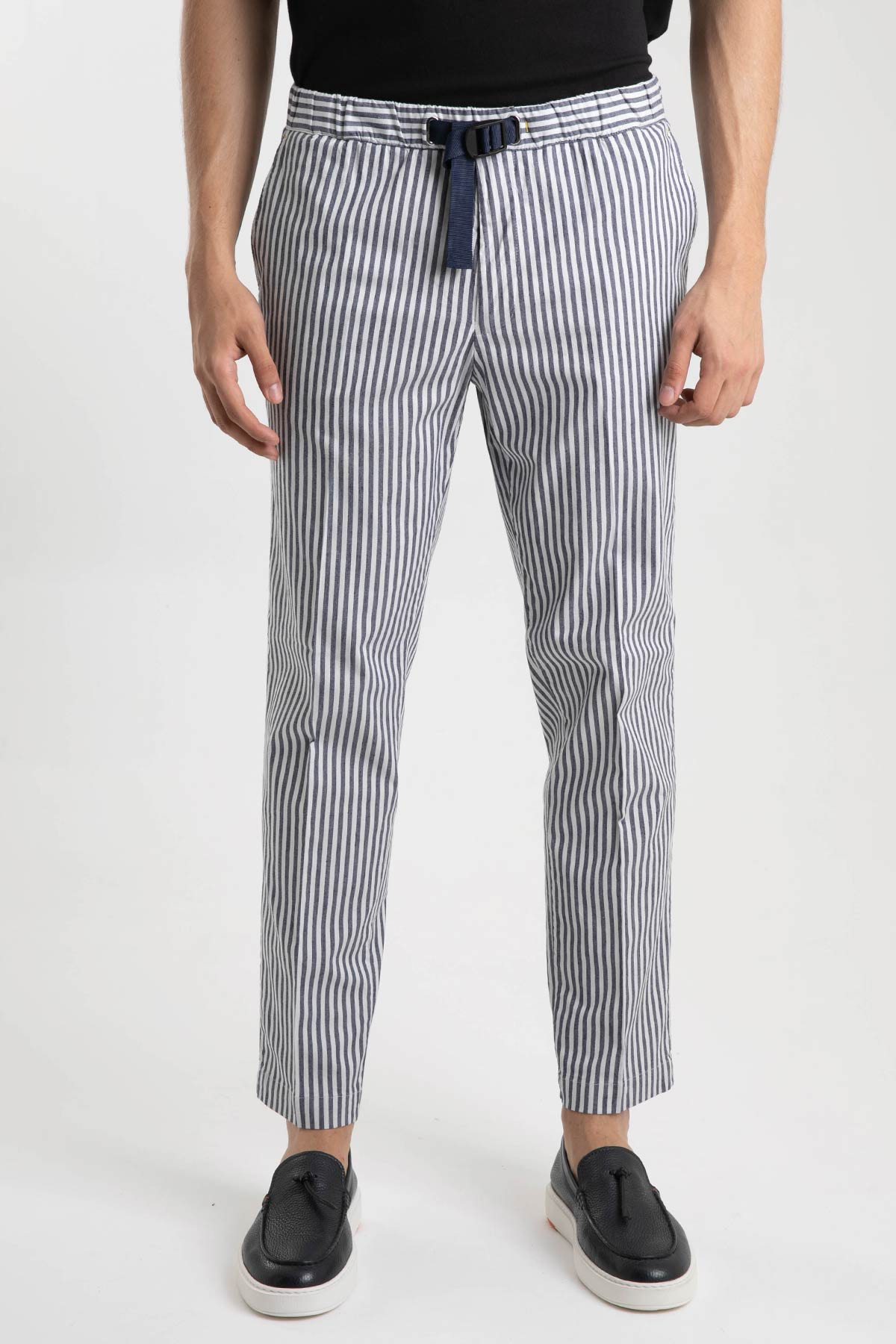 Manuel Ritz Beli Lastikli Çizgili Pantolon-Libas Trendy Fashion Store