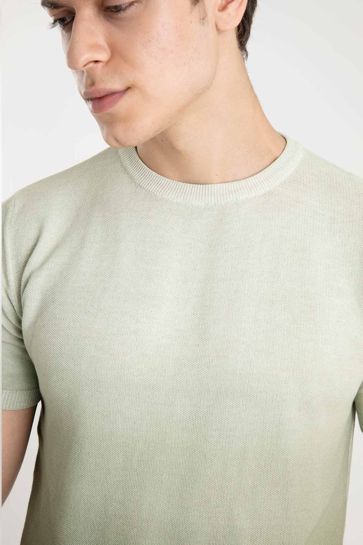 Manuel Ritz Yuvarlak Yaka Degrade T-shirt-Libas Trendy Fashion Store