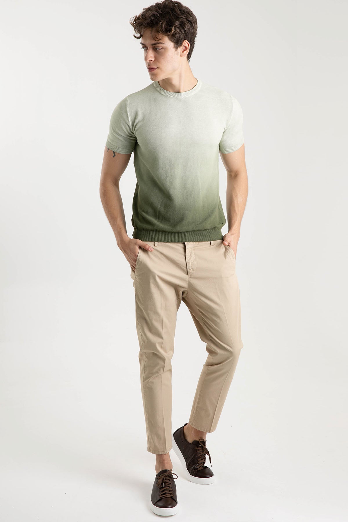 Manuel Ritz Yuvarlak Yaka Degrade T-shirt-Libas Trendy Fashion Store