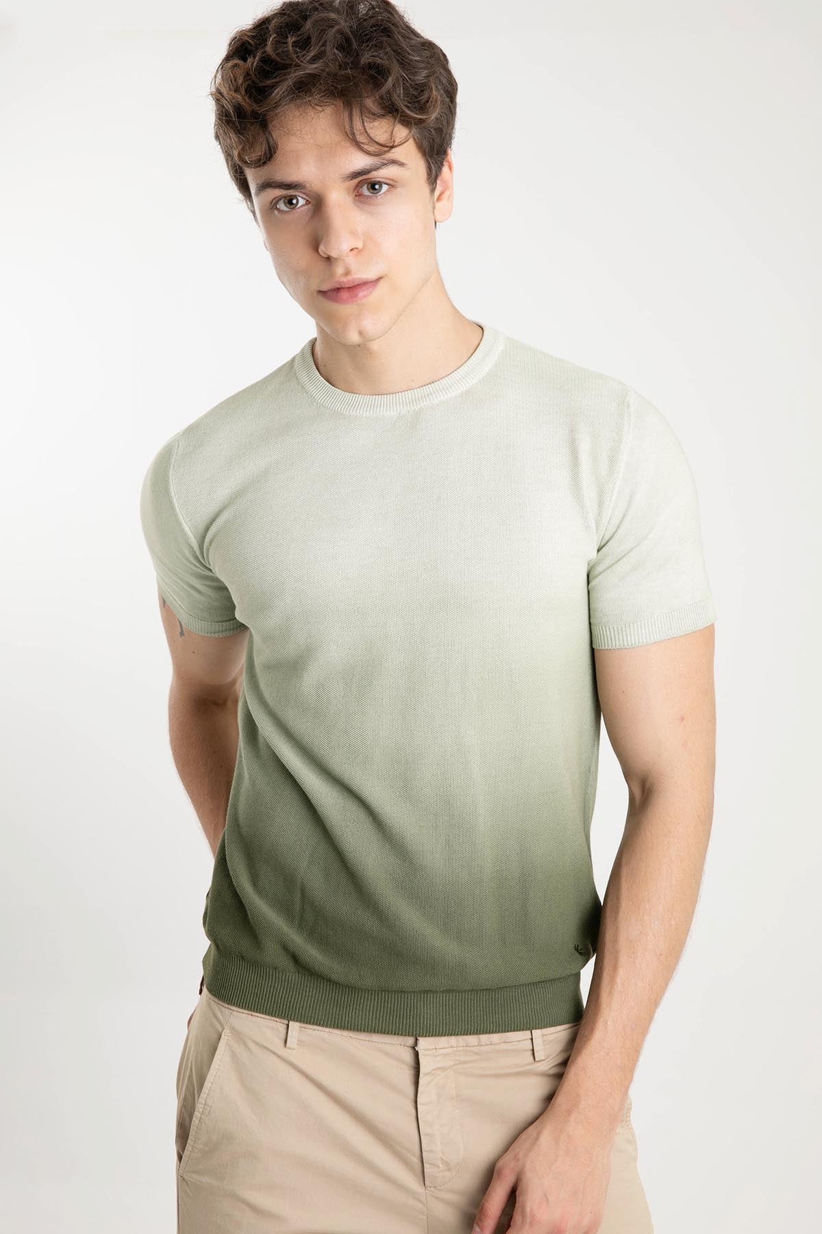 Manuel Ritz Yuvarlak Yaka Degrade T-shirt-Libas Trendy Fashion Store