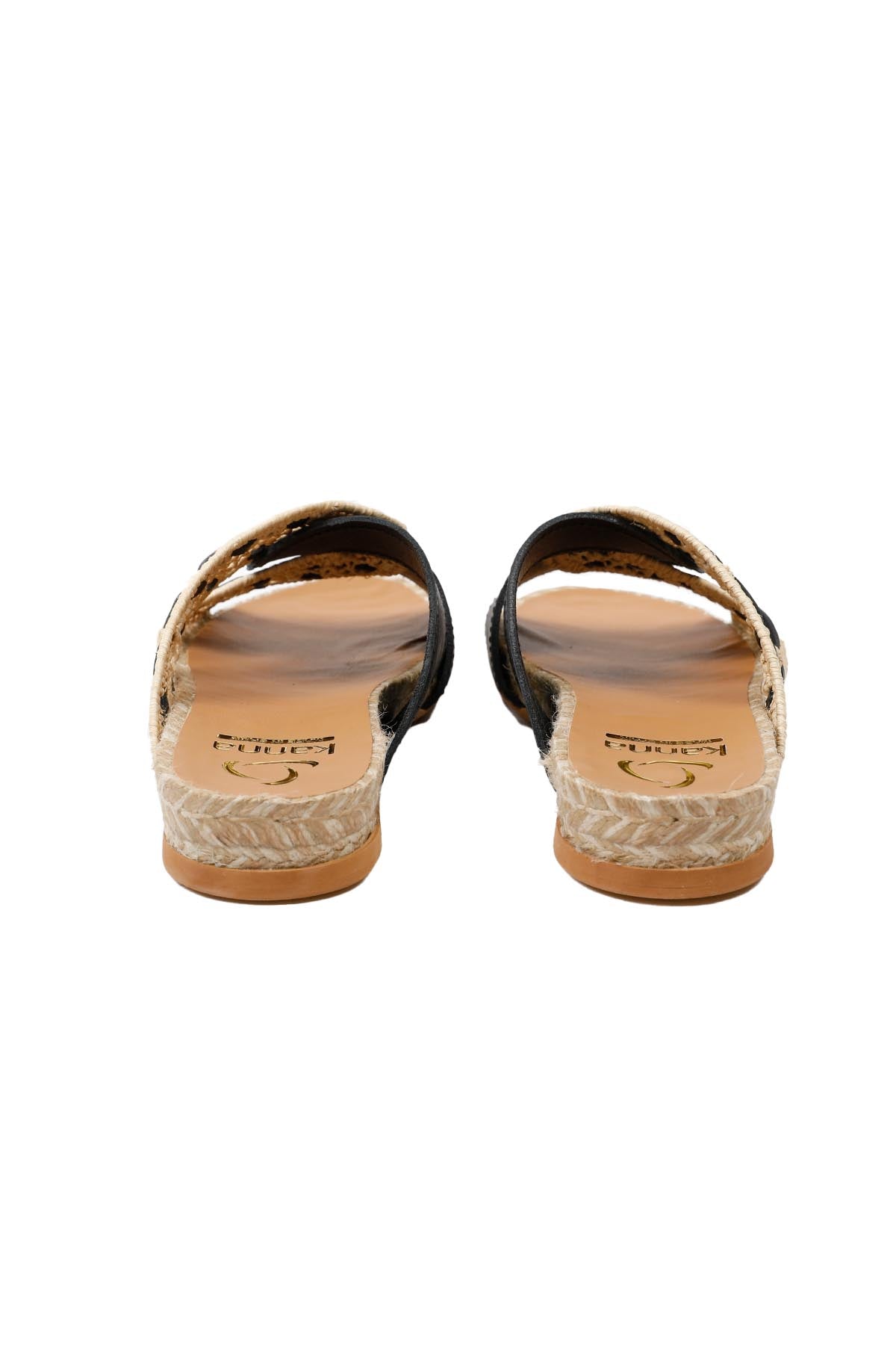 Kanna Hasır Detaylı Deri Terlik-Libas Trendy Fashion Store