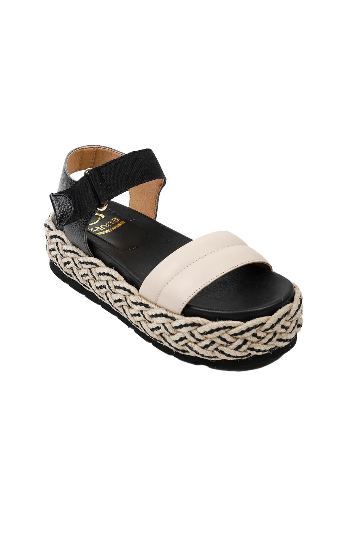 Kanna Örgü Hasır Tabanlı Sandalet-Libas Trendy Fashion Store