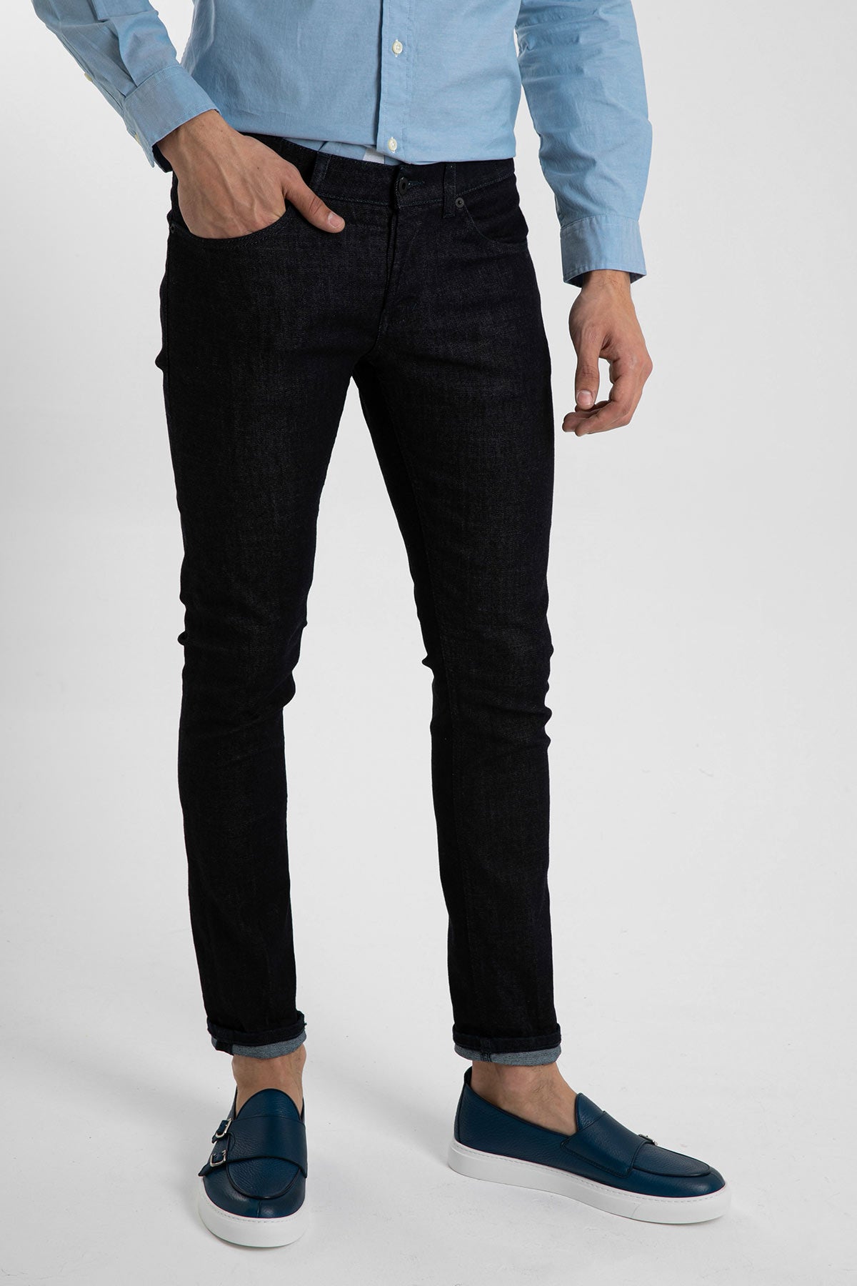 Dondup Koyu Yıkama Skinny Fit George Jeans-Libas Trendy Fashion Store