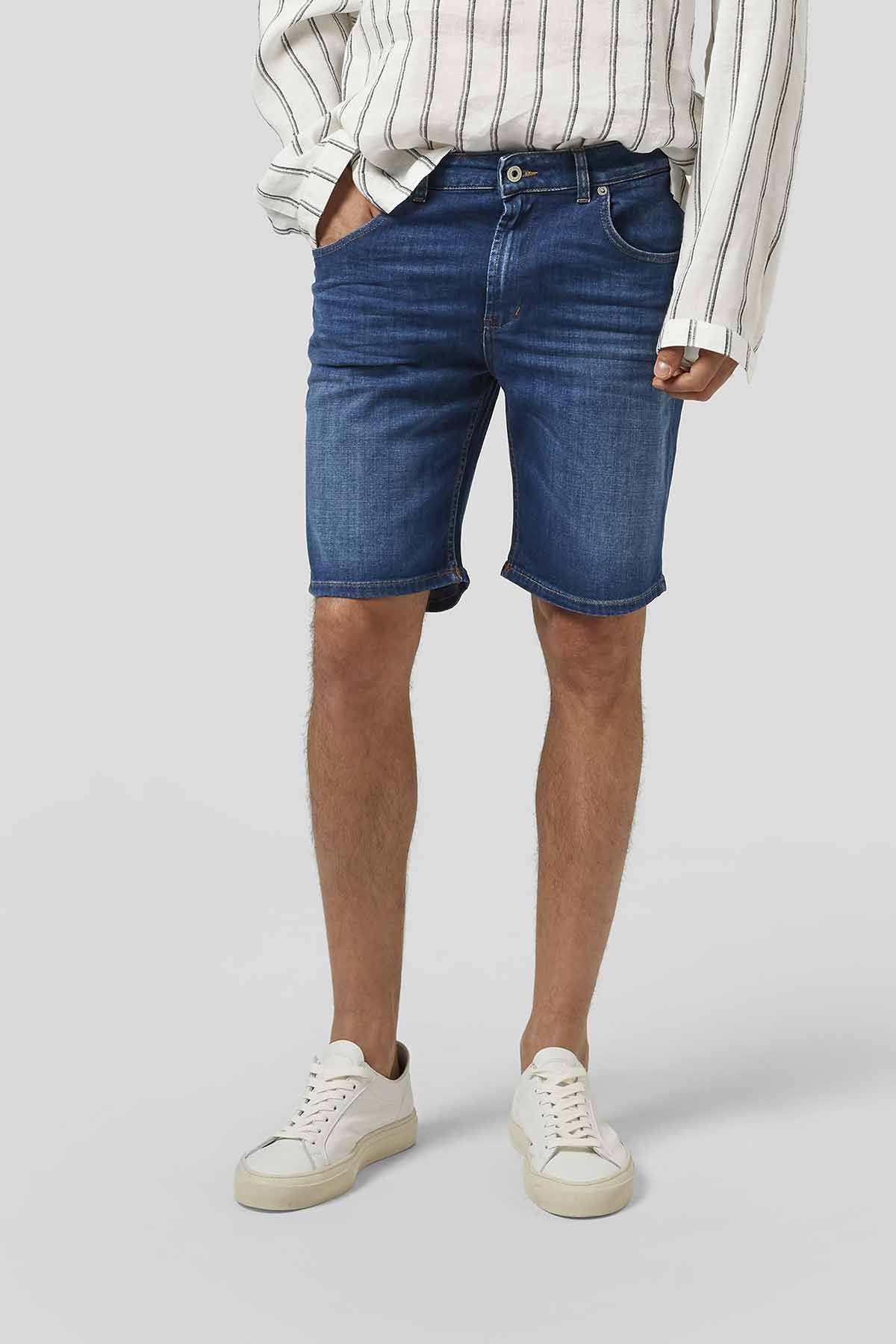 Dondup Regular Fit Streç Derick Denim Şort-Libas Trendy Fashion Store