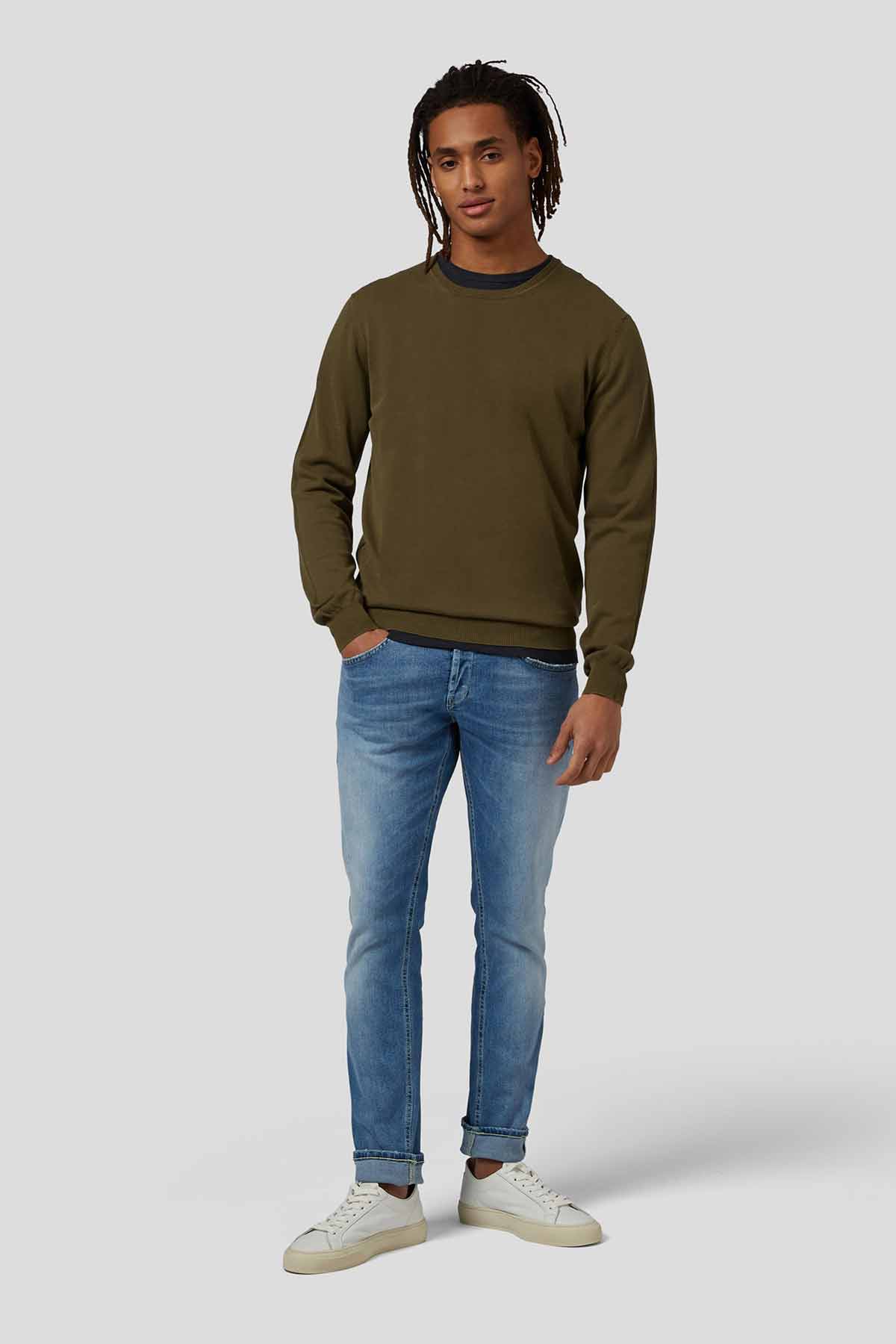 Dondup Yuvarlak Yaka Regular Fit T-shirt-Libas Trendy Fashion Store