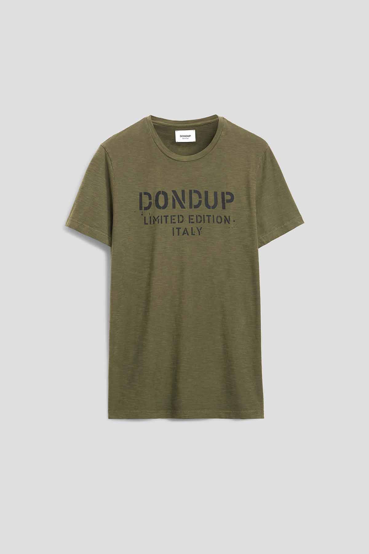 Dondup Yuvarlak Yaka Regular Fit Logo T-shirt-Libas Trendy Fashion Store