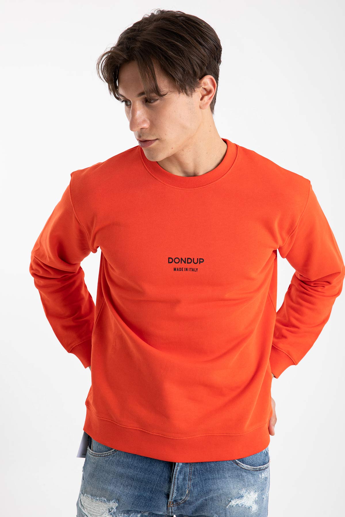 Dondup Yuvarlak Yaka Logo Sweatshirt-Libas Trendy Fashion Store