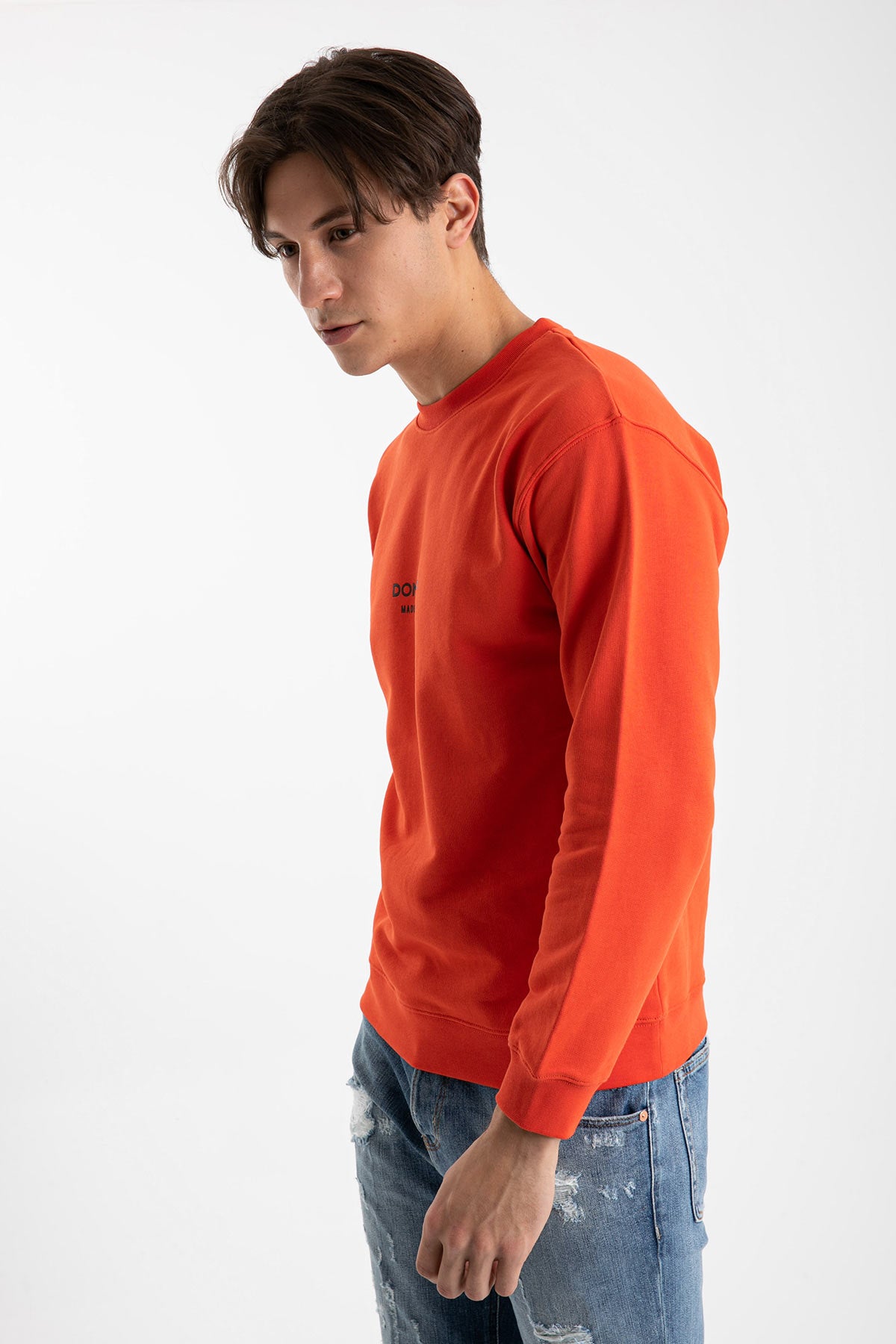 Dondup Yuvarlak Yaka Logo Sweatshirt-Libas Trendy Fashion Store