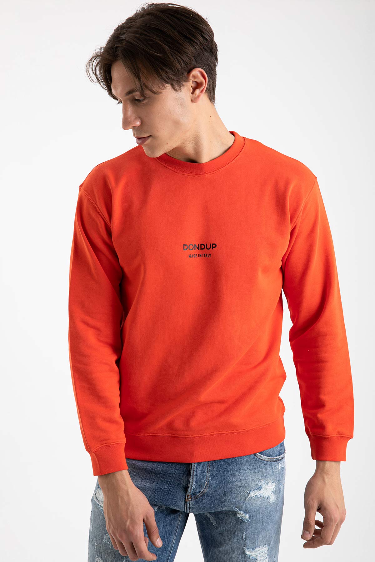 Dondup Yuvarlak Yaka Logo Sweatshirt-Libas Trendy Fashion Store