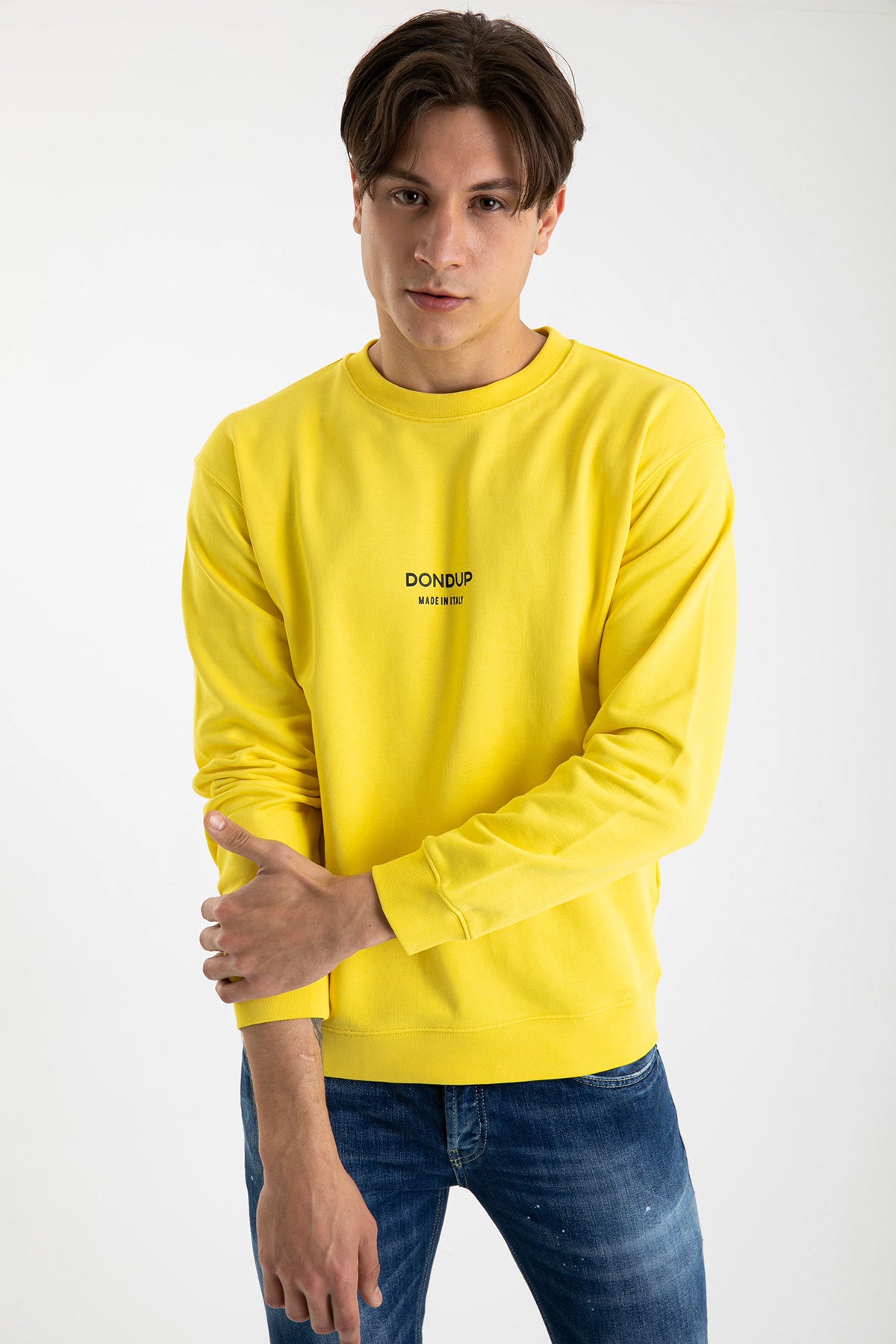 Dondup Yuvarlak Yaka Logo Sweatshirt-Libas Trendy Fashion Store