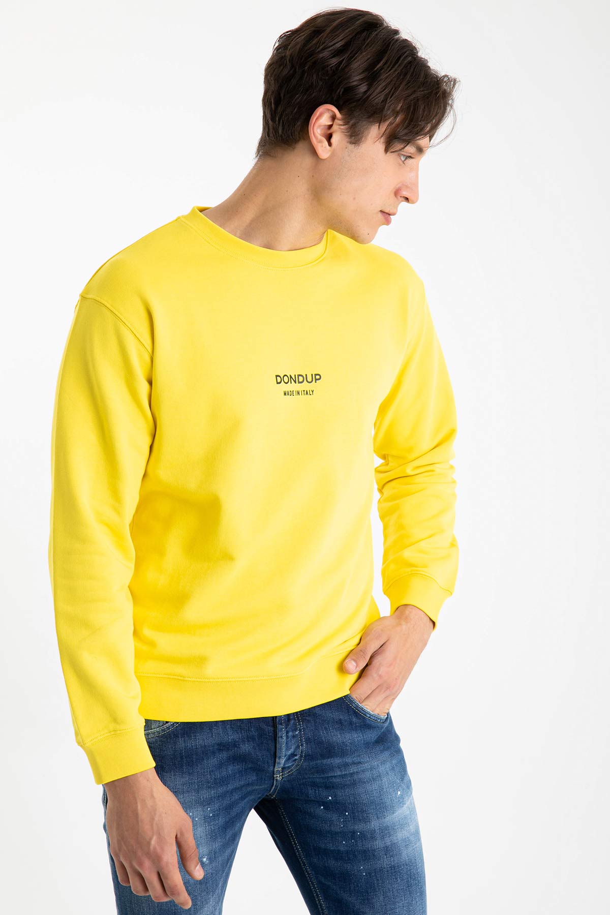 Dondup Yuvarlak Yaka Logo Sweatshirt-Libas Trendy Fashion Store