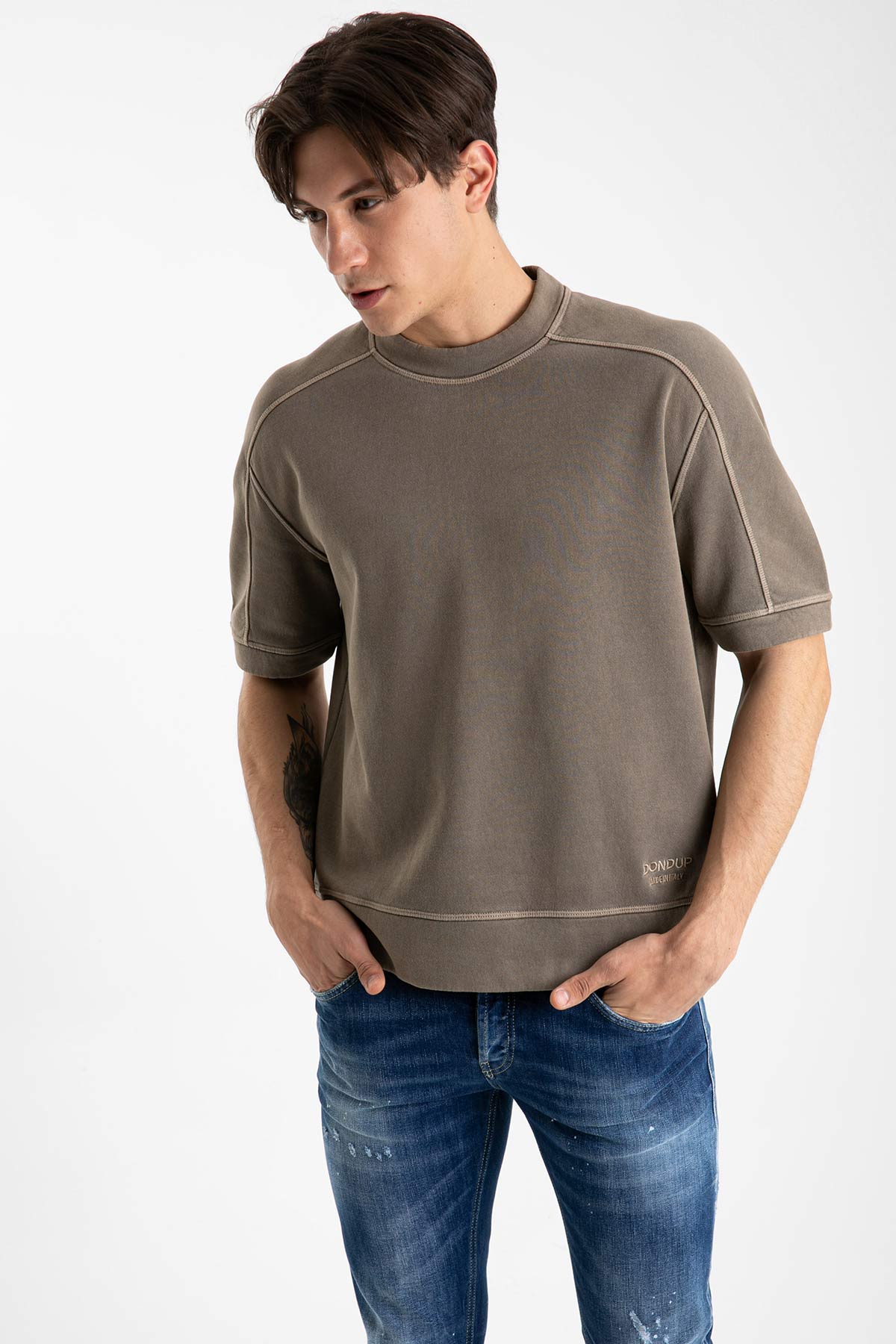 Dondup Kısa Kollu Bol Kesim Sweatshirt-Libas Trendy Fashion Store