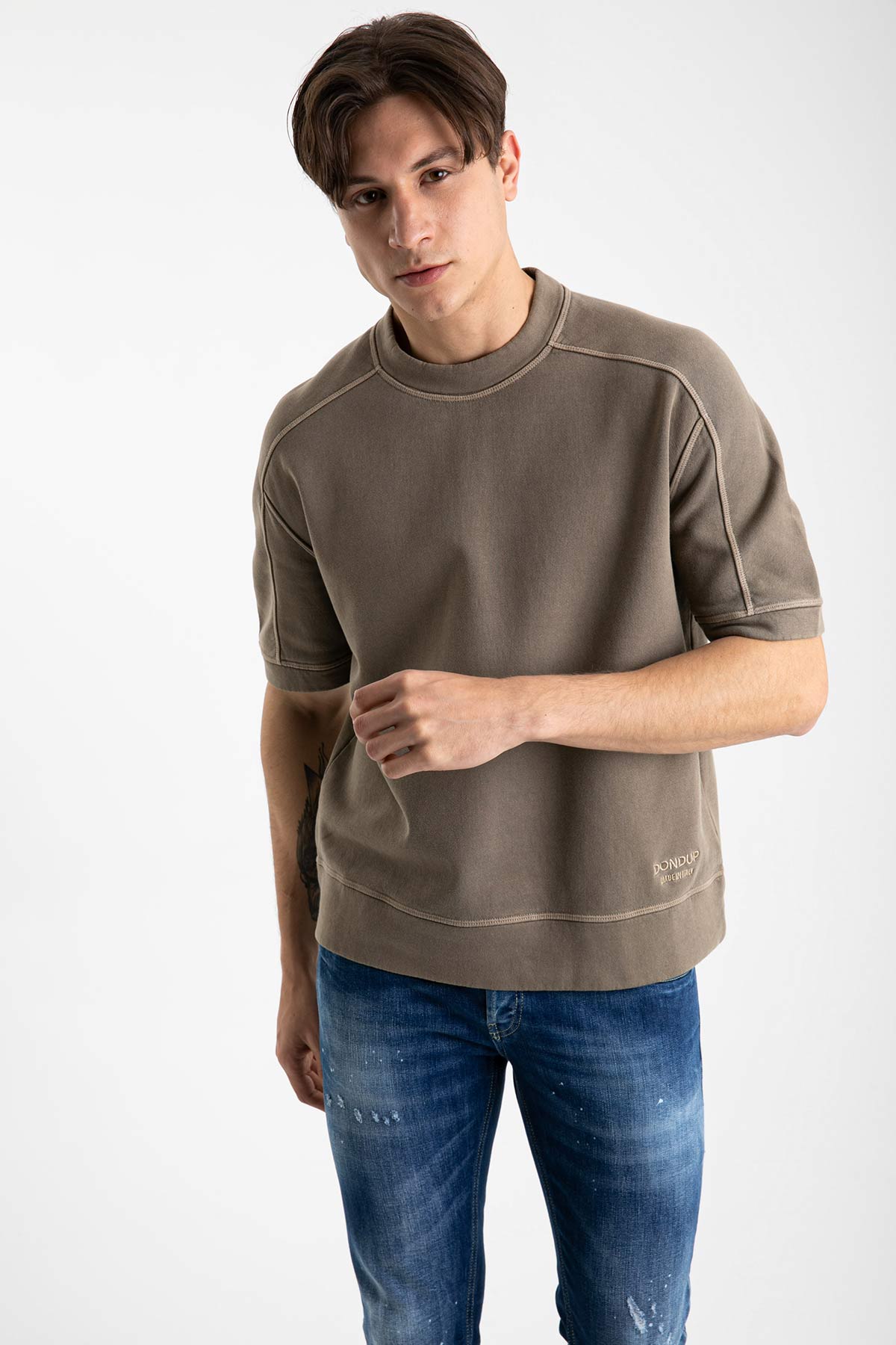 Dondup Kısa Kollu Bol Kesim Sweatshirt-Libas Trendy Fashion Store