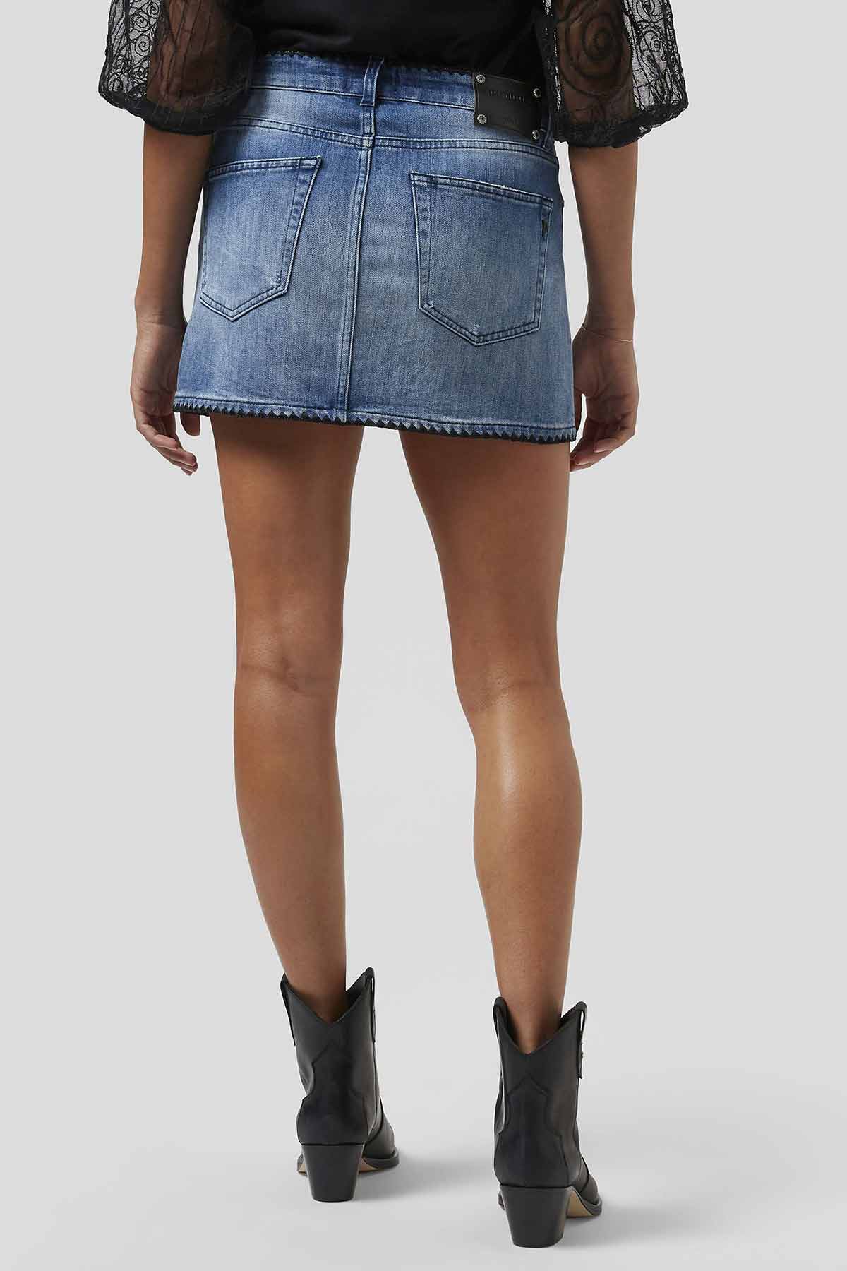 Dondup Streç Denim Mini Etek-Libas Trendy Fashion Store