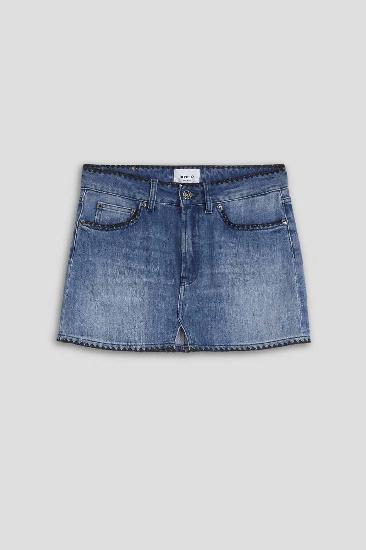 Dondup Streç Denim Mini Etek-Libas Trendy Fashion Store