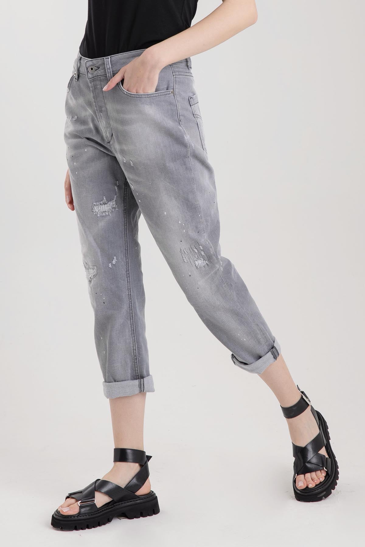 Dondup Zoe Loose Fit Yırtık Detaylı Jeans-Libas Trendy Fashion Store