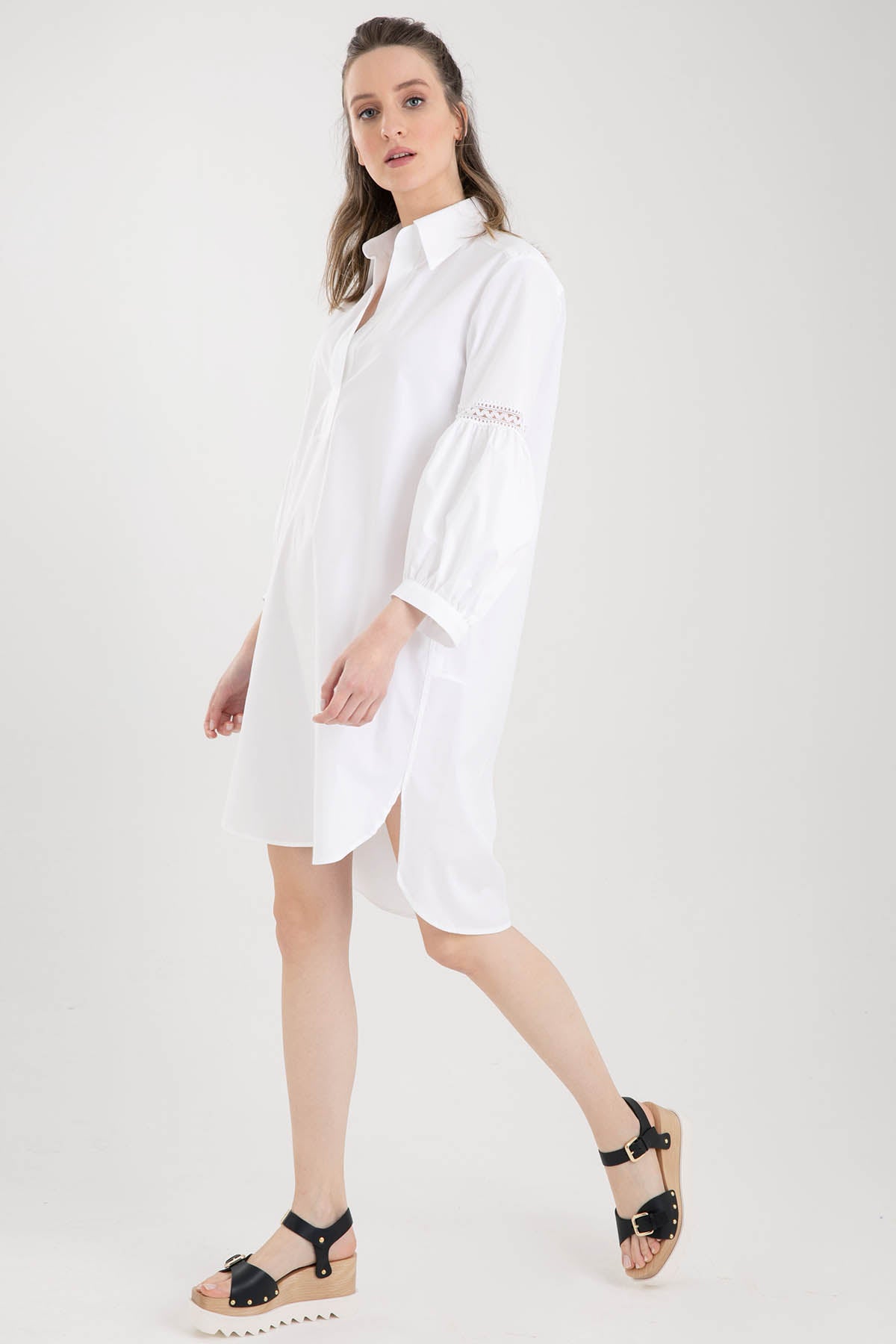 Dondup Balon Kol Gömlek Elbise-Libas Trendy Fashion Store