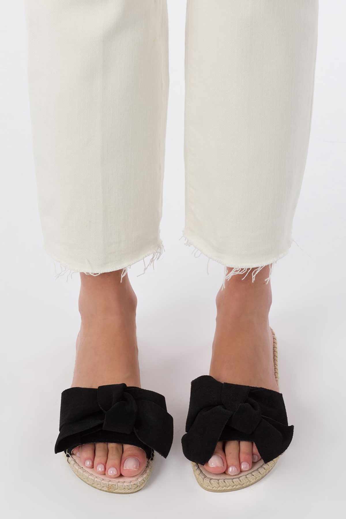 Manebi Fiyonklu Espadril Terlik-Libas Trendy Fashion Store