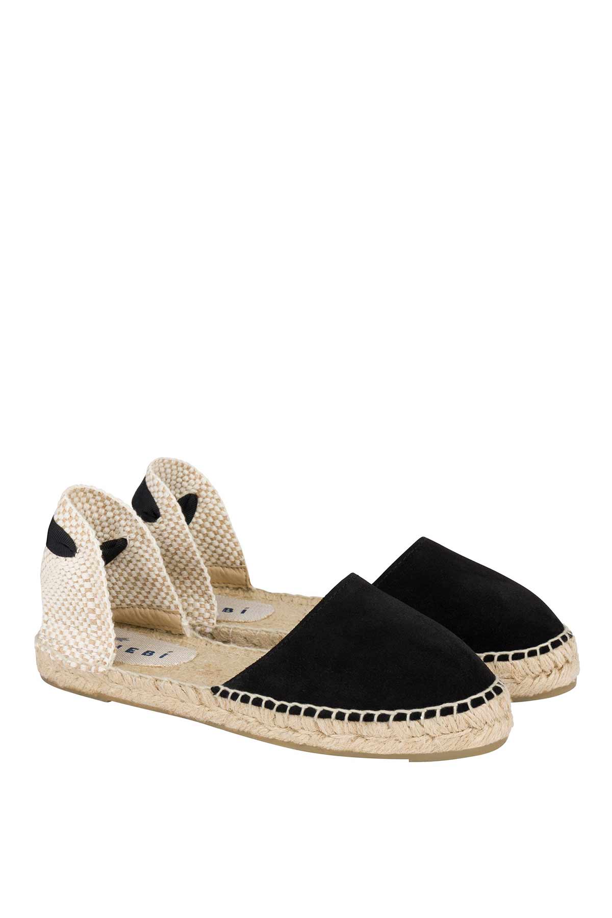 Manebi Süet Bilekten Bağlamalı Espadril Sandalet-Libas Trendy Fashion Store