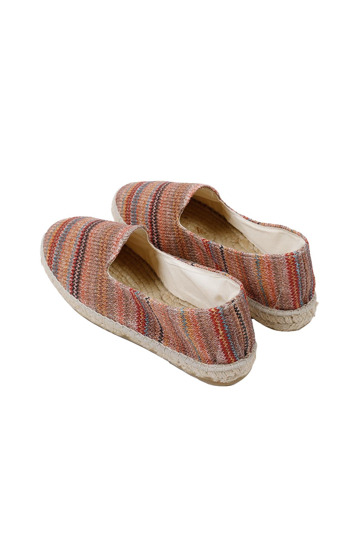 Manebi Renkli Hasır Örgü Espadril-Libas Trendy Fashion Store