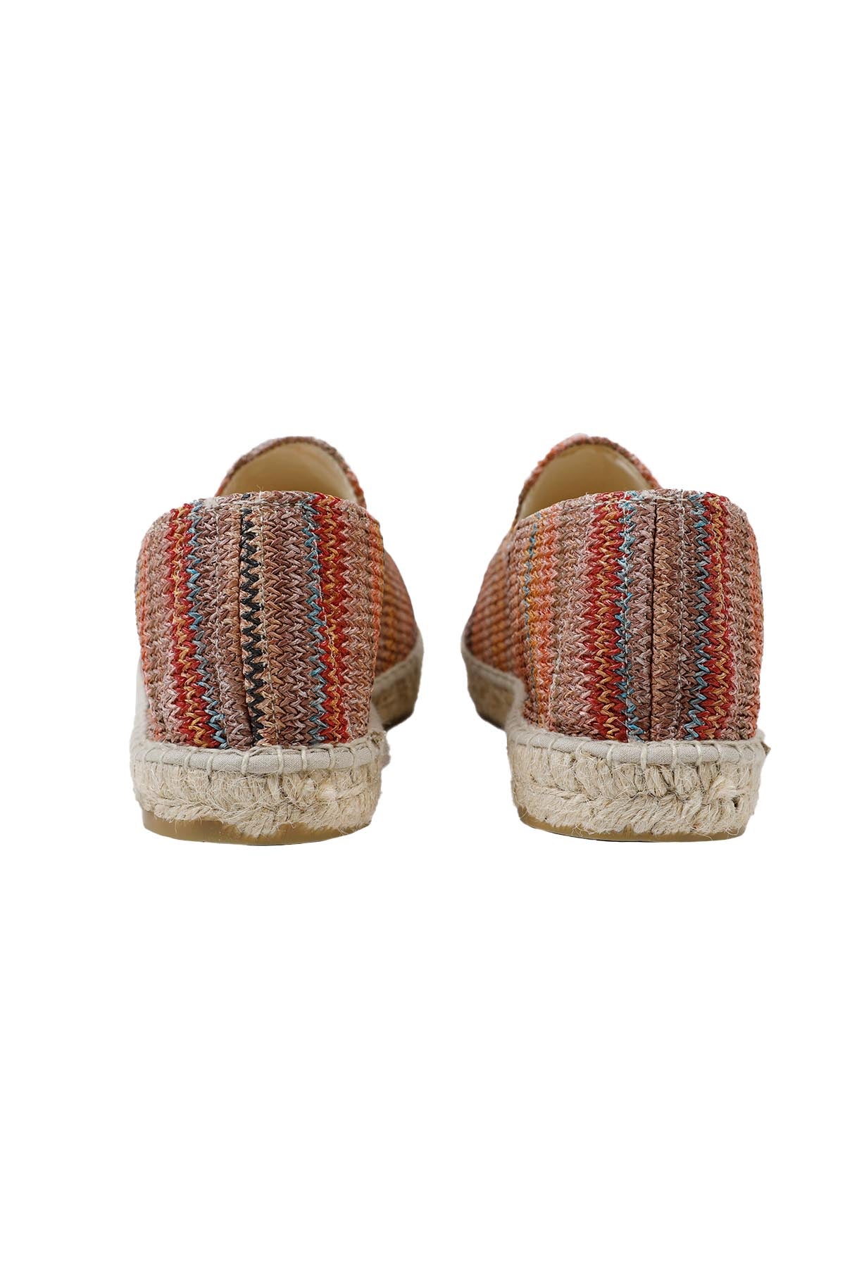 Manebi Renkli Hasır Örgü Espadril-Libas Trendy Fashion Store