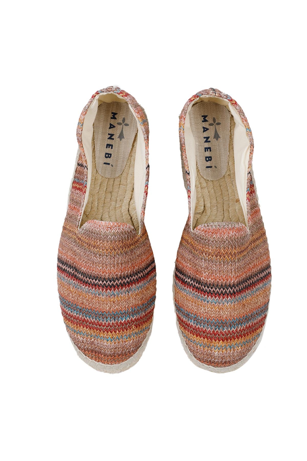 Manebi Renkli Hasır Örgü Espadril-Libas Trendy Fashion Store
