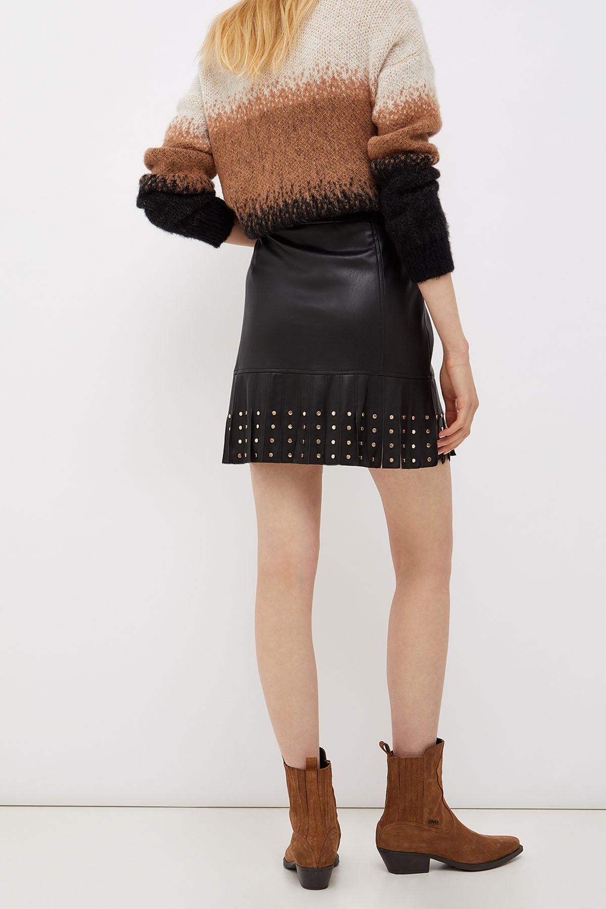 Liu Jo Trok Detaylı Eko Deri Mini Etek-Libas Trendy Fashion Store