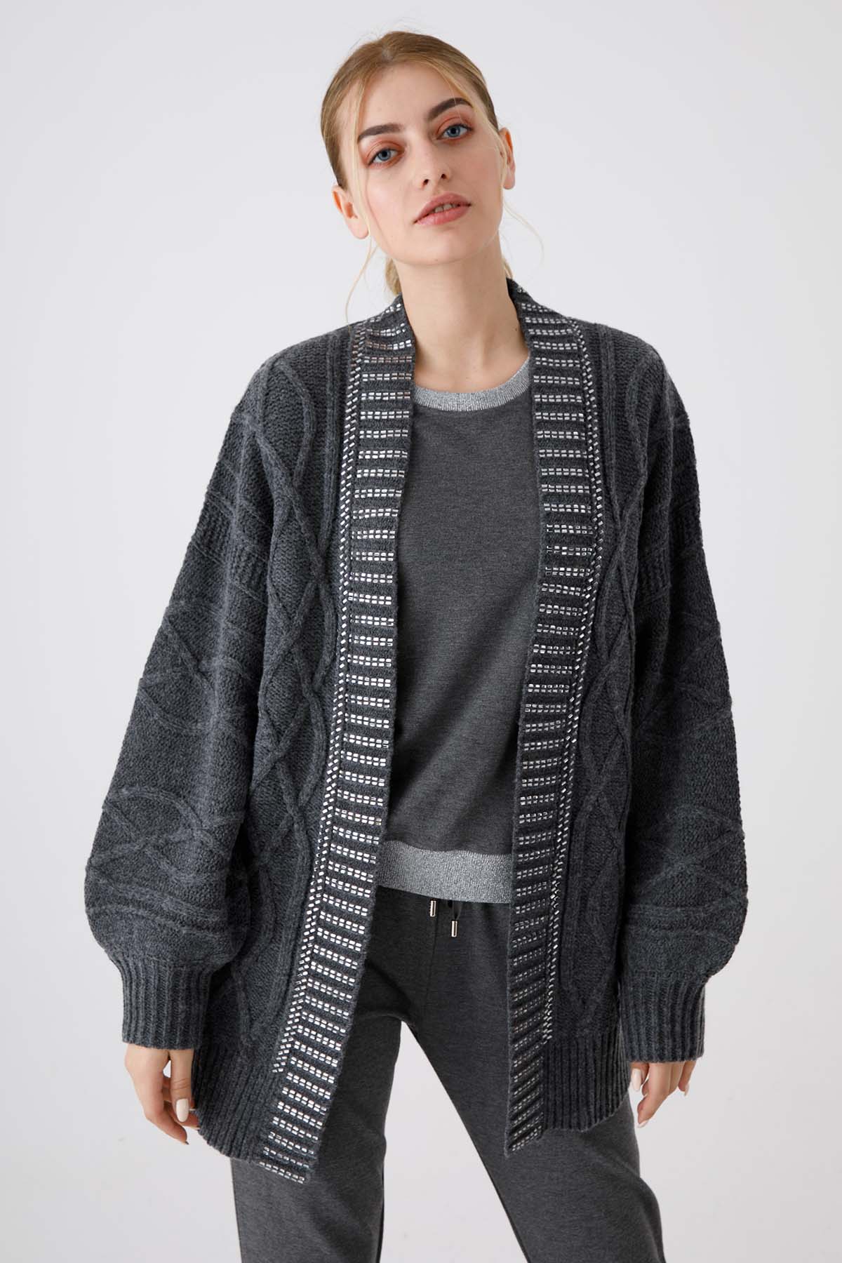 Liu Jo Şal Yaka Yün Ceket-Libas Trendy Fashion Store