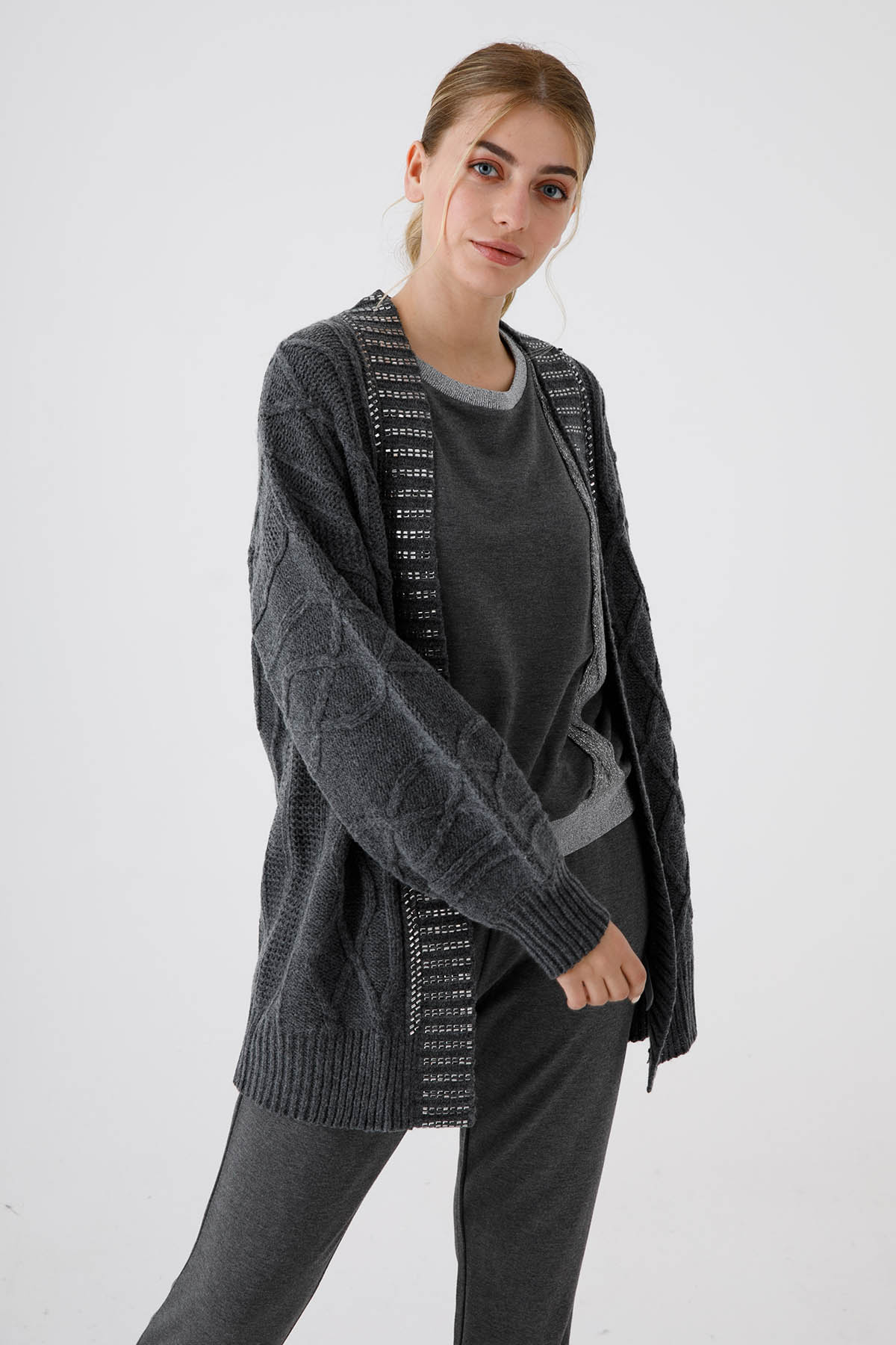 Liu Jo Şal Yaka Yün Ceket-Libas Trendy Fashion Store