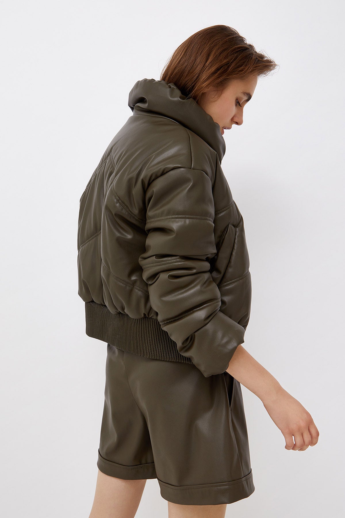 Liu Jo Eko Deri Bomber Puffer Mont-Libas Trendy Fashion Store