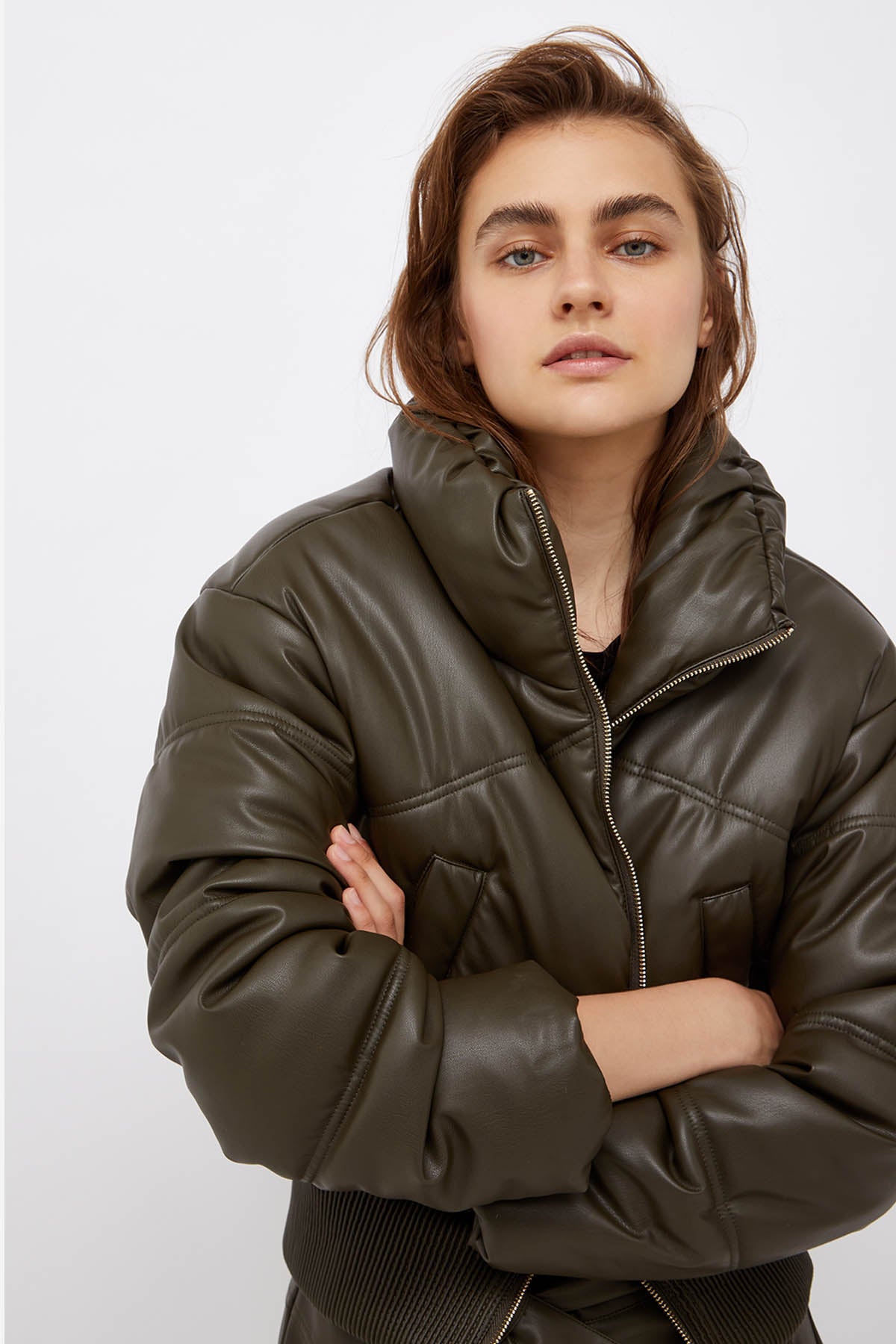 Liu Jo Eko Deri Bomber Puffer Mont-Libas Trendy Fashion Store