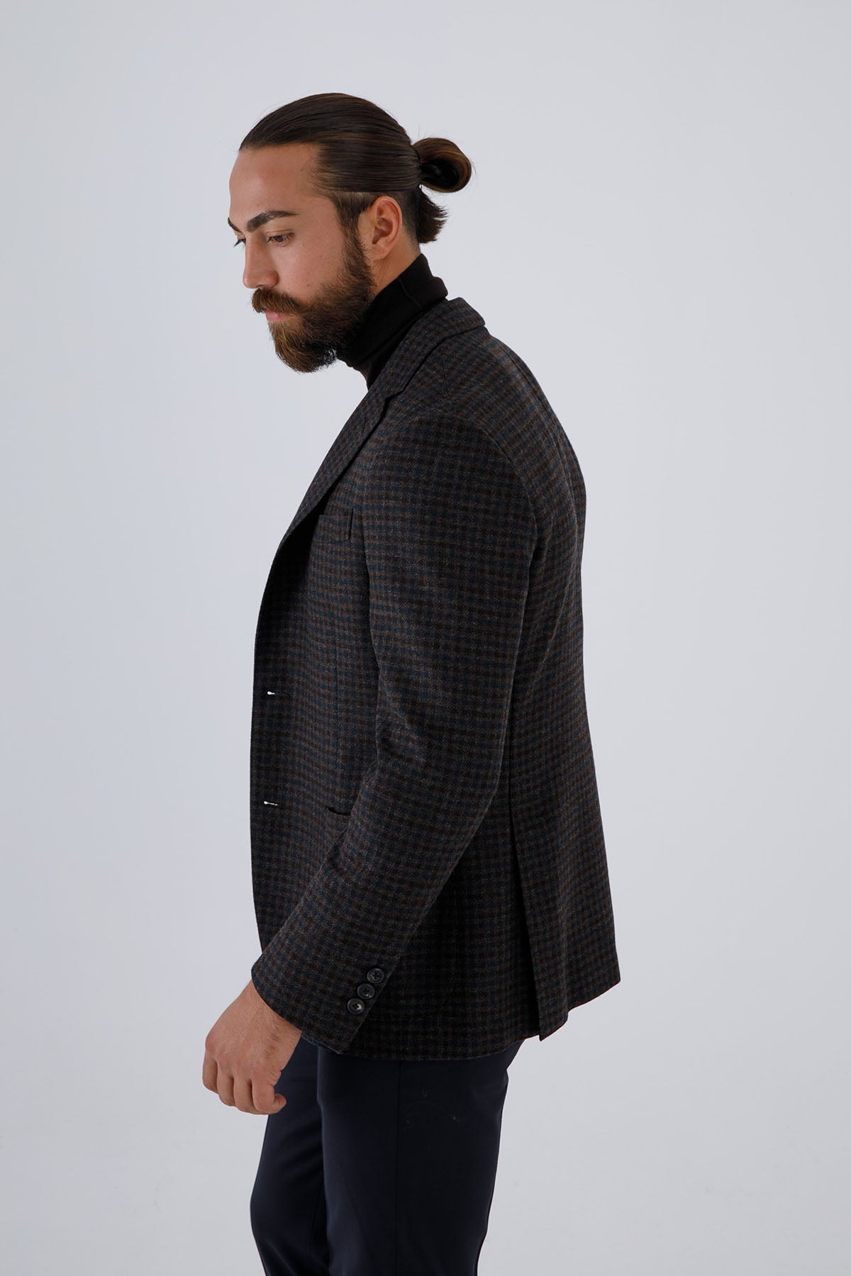 The Gigi Kaşmirli Kareli Yün Ceket-Libas Trendy Fashion Store