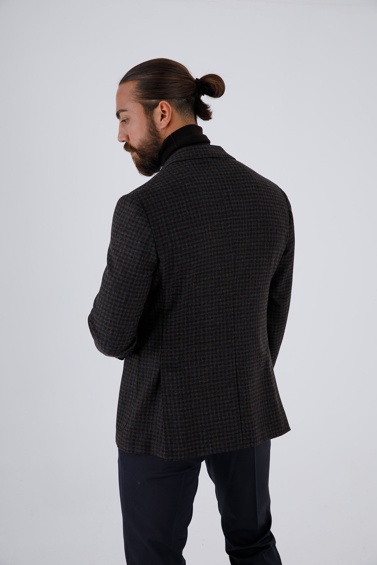 The Gigi Kaşmirli Kareli Yün Ceket-Libas Trendy Fashion Store