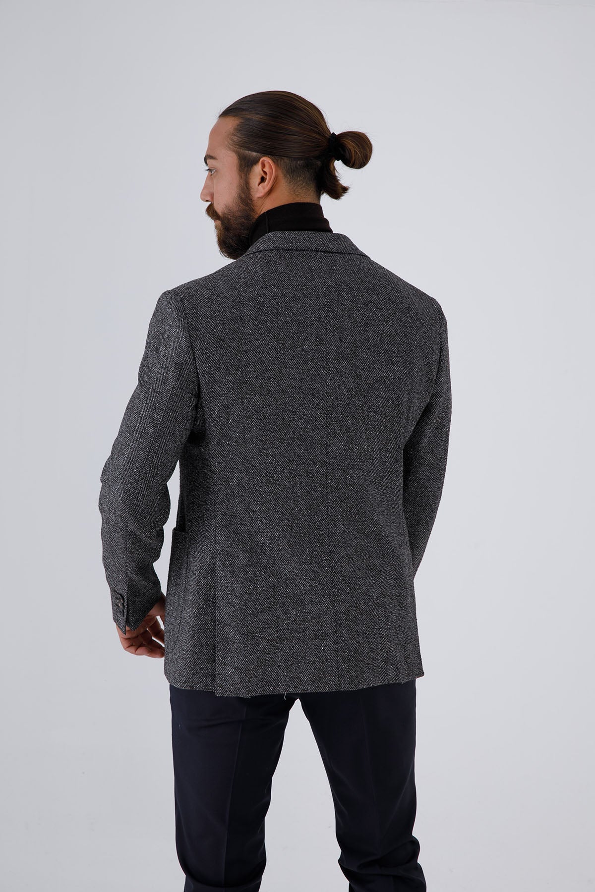 The Gigi İpekli Yün Balıksırtı Ceket-Libas Trendy Fashion Store