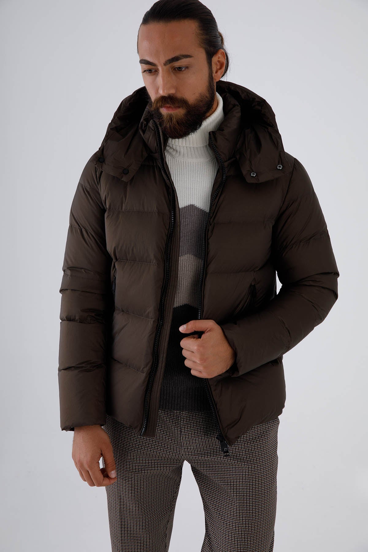 Hetrego Eddie Kapüşonlu Puffer Mont-Libas Trendy Fashion Store