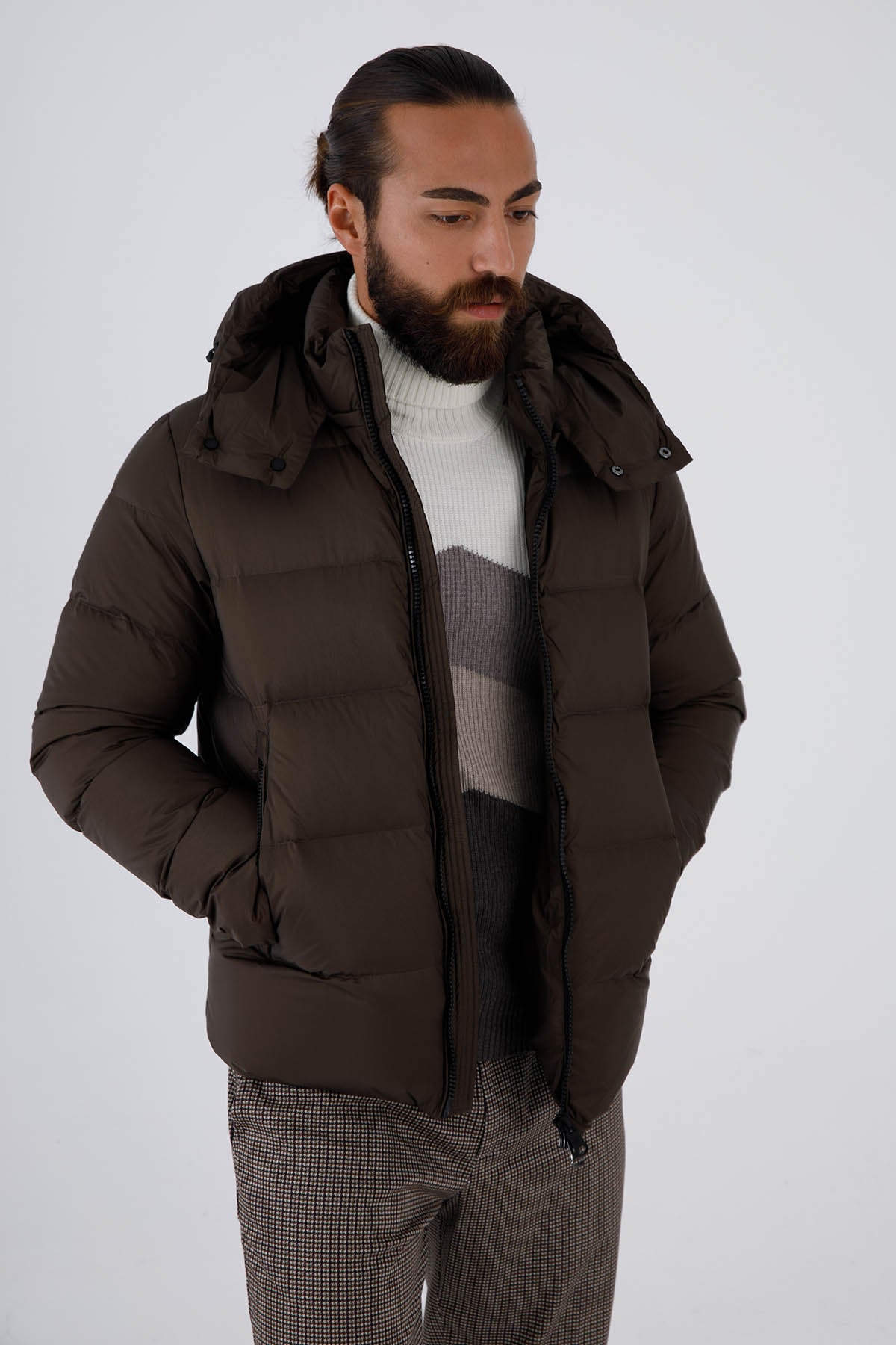 Hetrego Eddie Kapüşonlu Puffer Mont-Libas Trendy Fashion Store