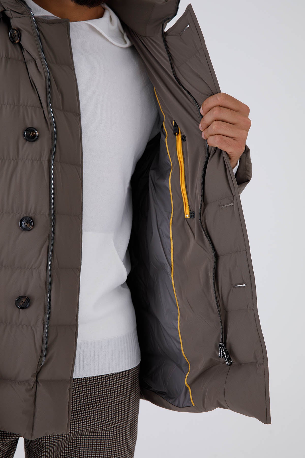 Hetrego Benjamin Kapüşonlu Kruvaze Puffer Mont-Libas Trendy Fashion Store