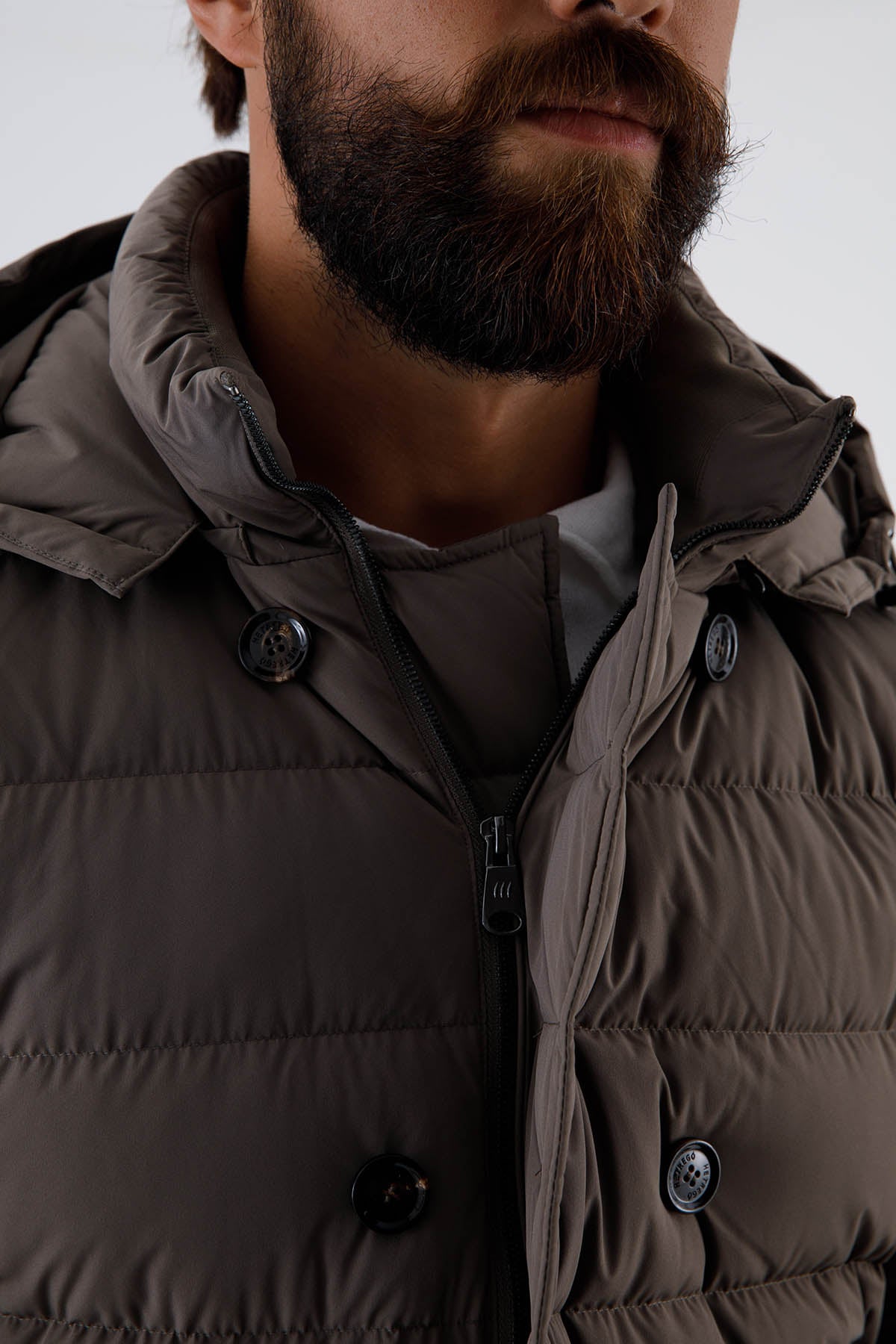 Hetrego Benjamin Kapüşonlu Kruvaze Puffer Mont-Libas Trendy Fashion Store