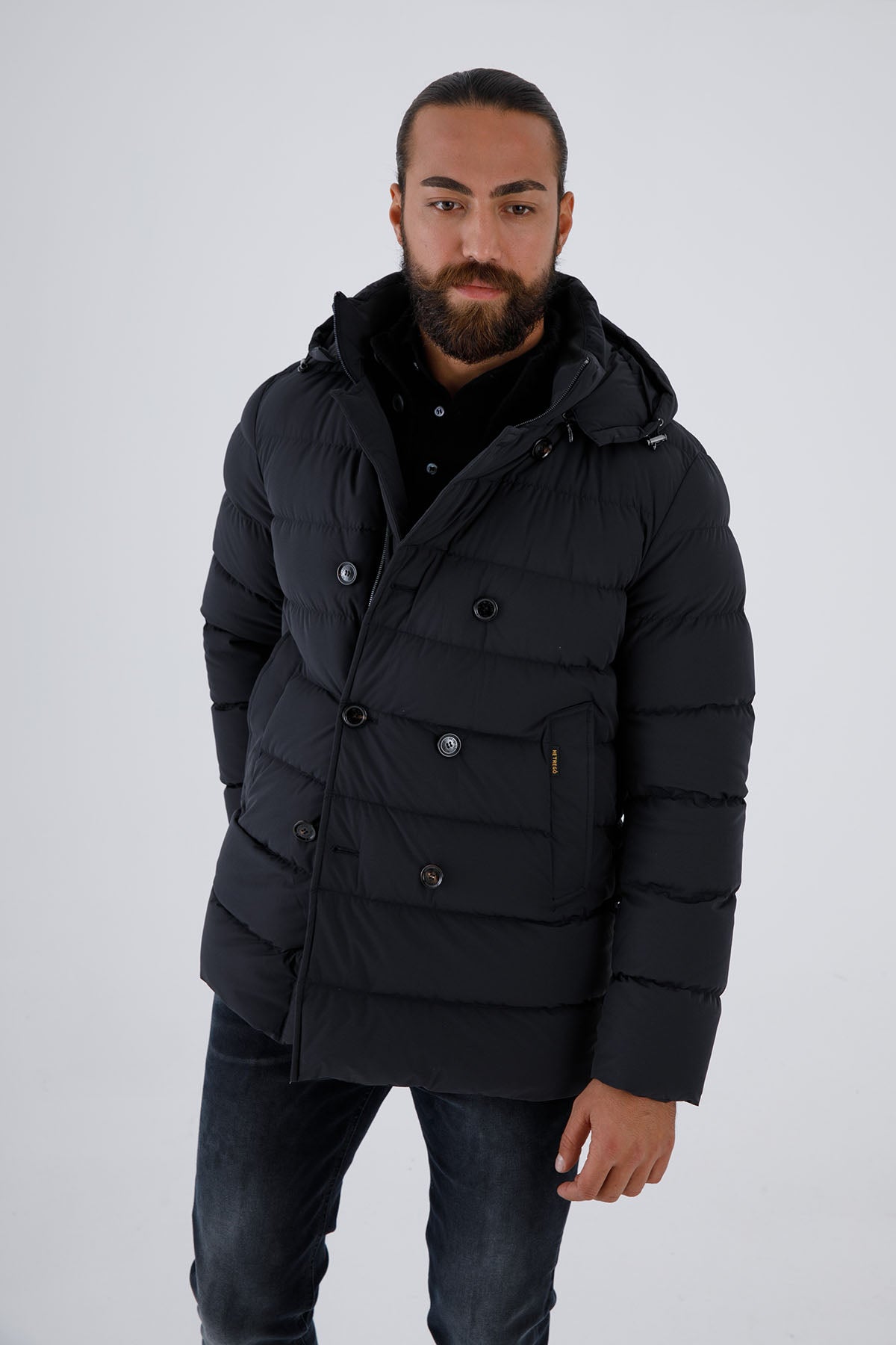 Hetrego Benjamin Kapüşonlu Kruvaze Puffer Mont-Libas Trendy Fashion Store