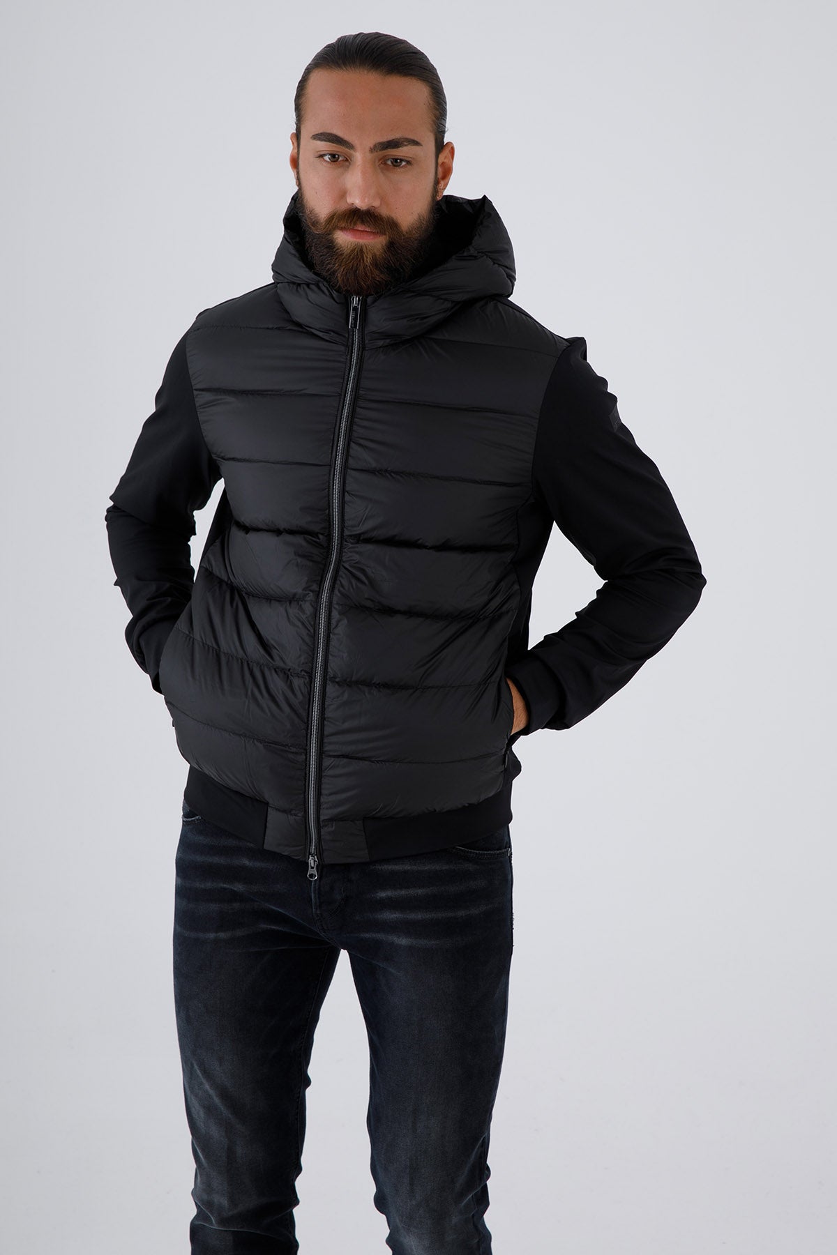 Hetrego Peter Kapüşonlu Puffer İnce Mont-Libas Trendy Fashion Store
