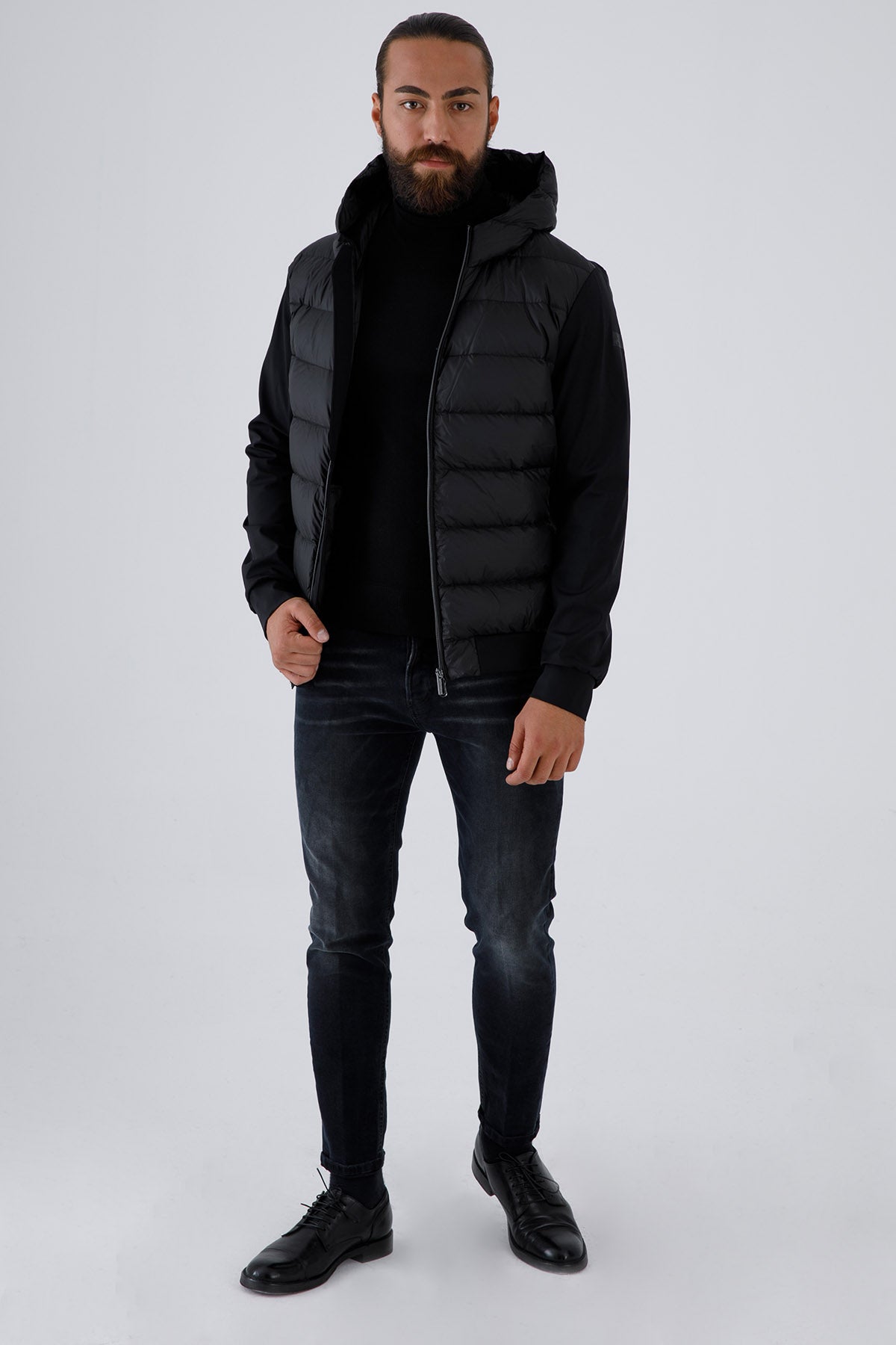 Hetrego Peter Kapüşonlu Puffer İnce Mont-Libas Trendy Fashion Store
