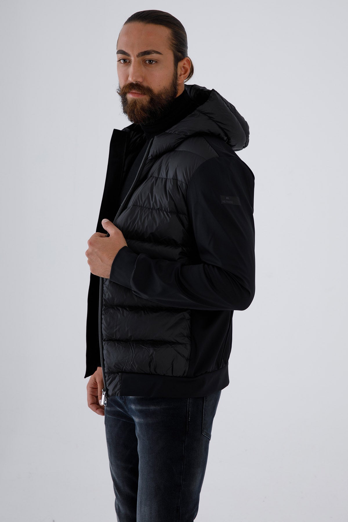Hetrego Peter Kapüşonlu Puffer İnce Mont-Libas Trendy Fashion Store