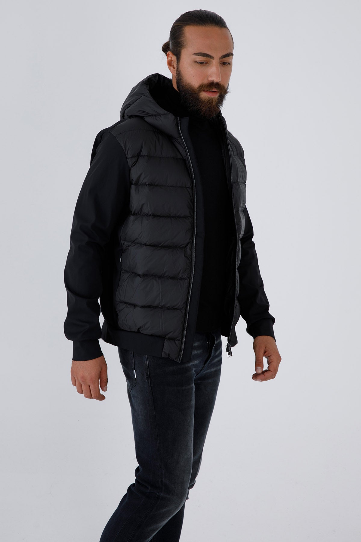 Hetrego Peter Kapüşonlu Puffer İnce Mont-Libas Trendy Fashion Store